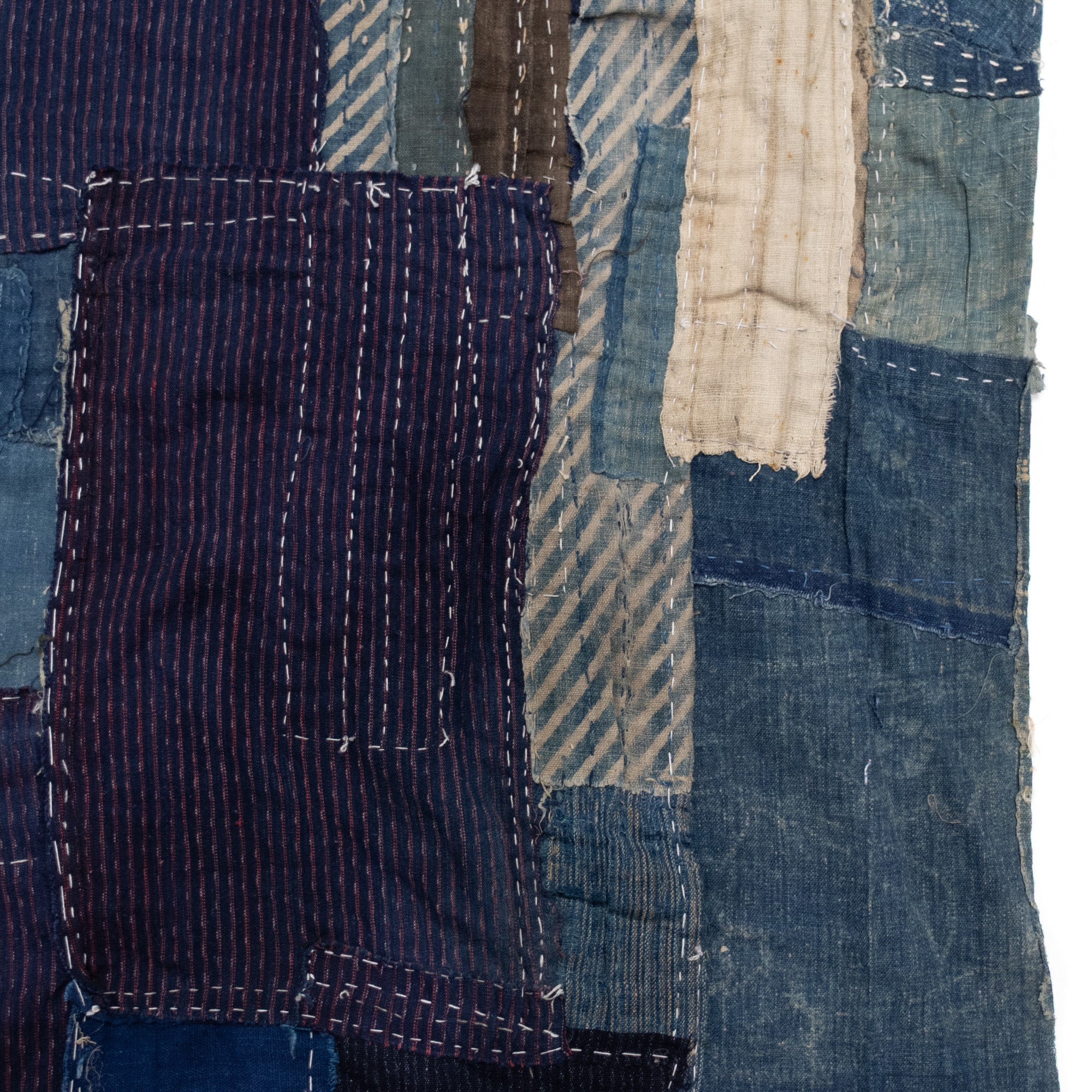 Indigo Boro Sheet | Japanese Patchwork Textile