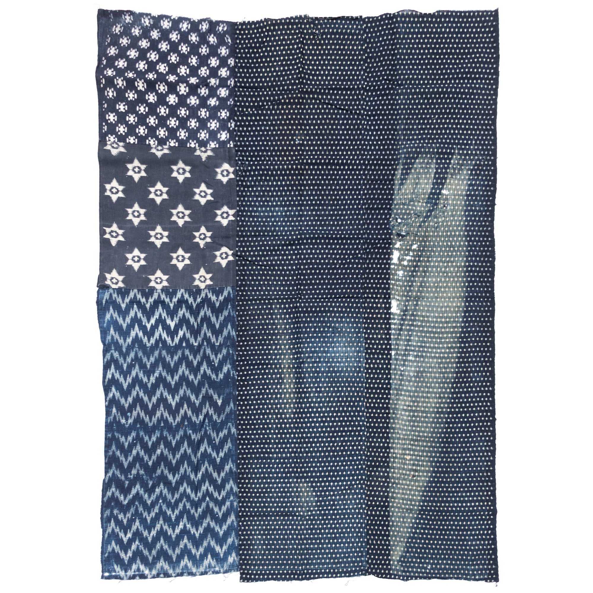 3 Panel Japanese Indigo Futonji Sheet