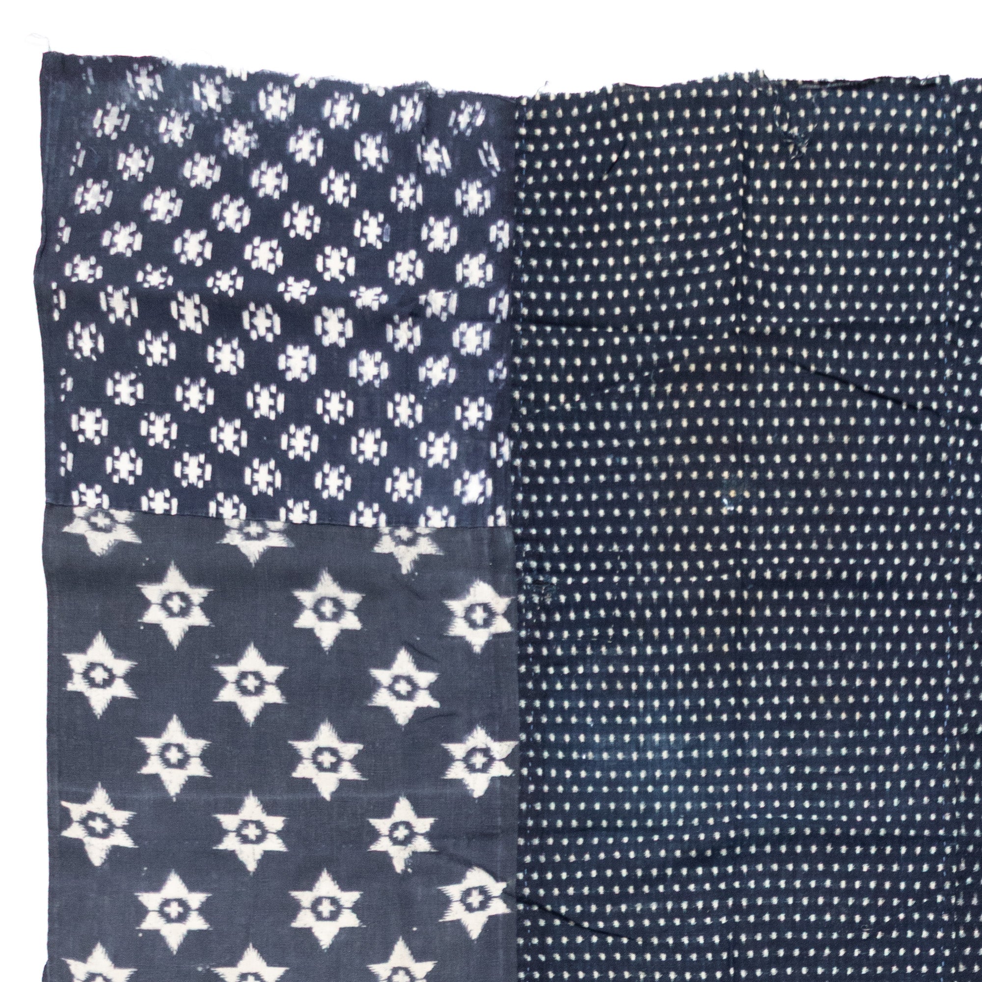 3 Panel Japanese Indigo Futonji Sheet