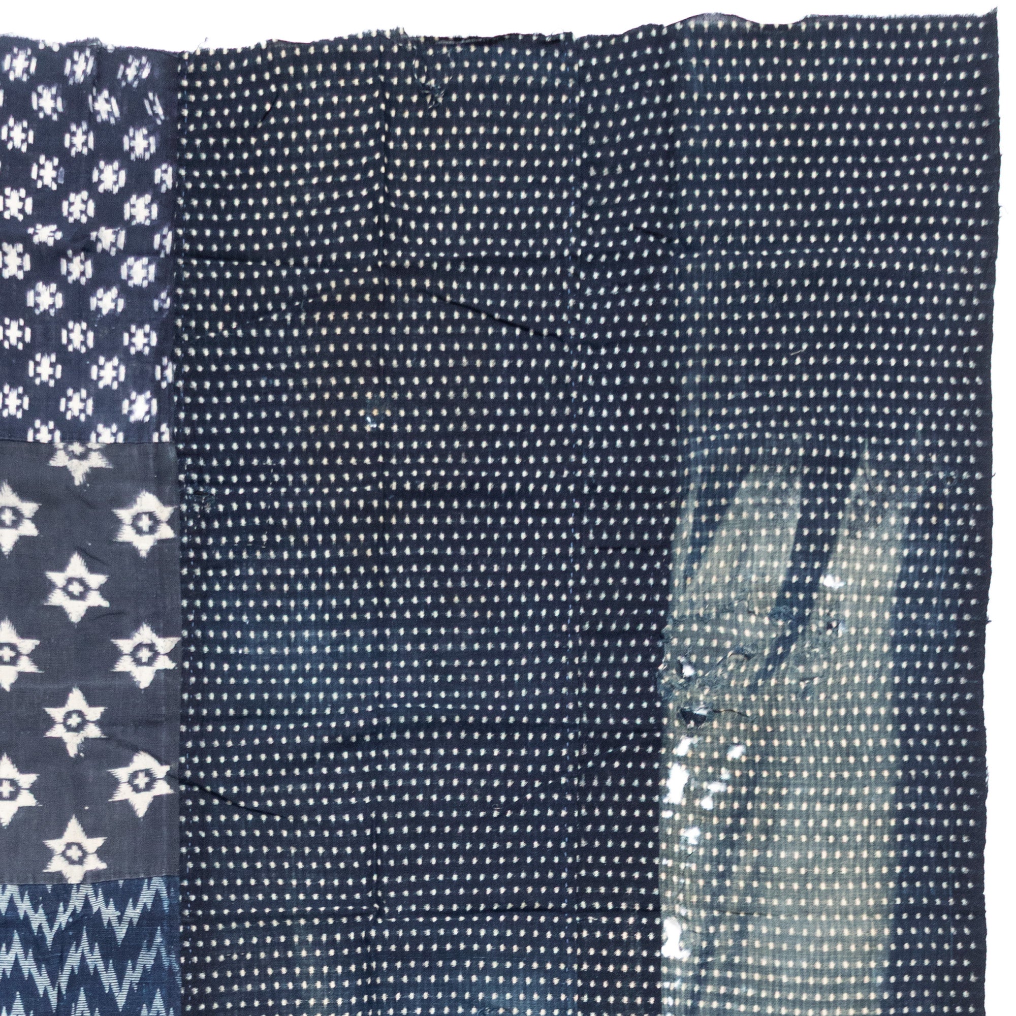 3 Panel Japanese Indigo Futonji Sheet