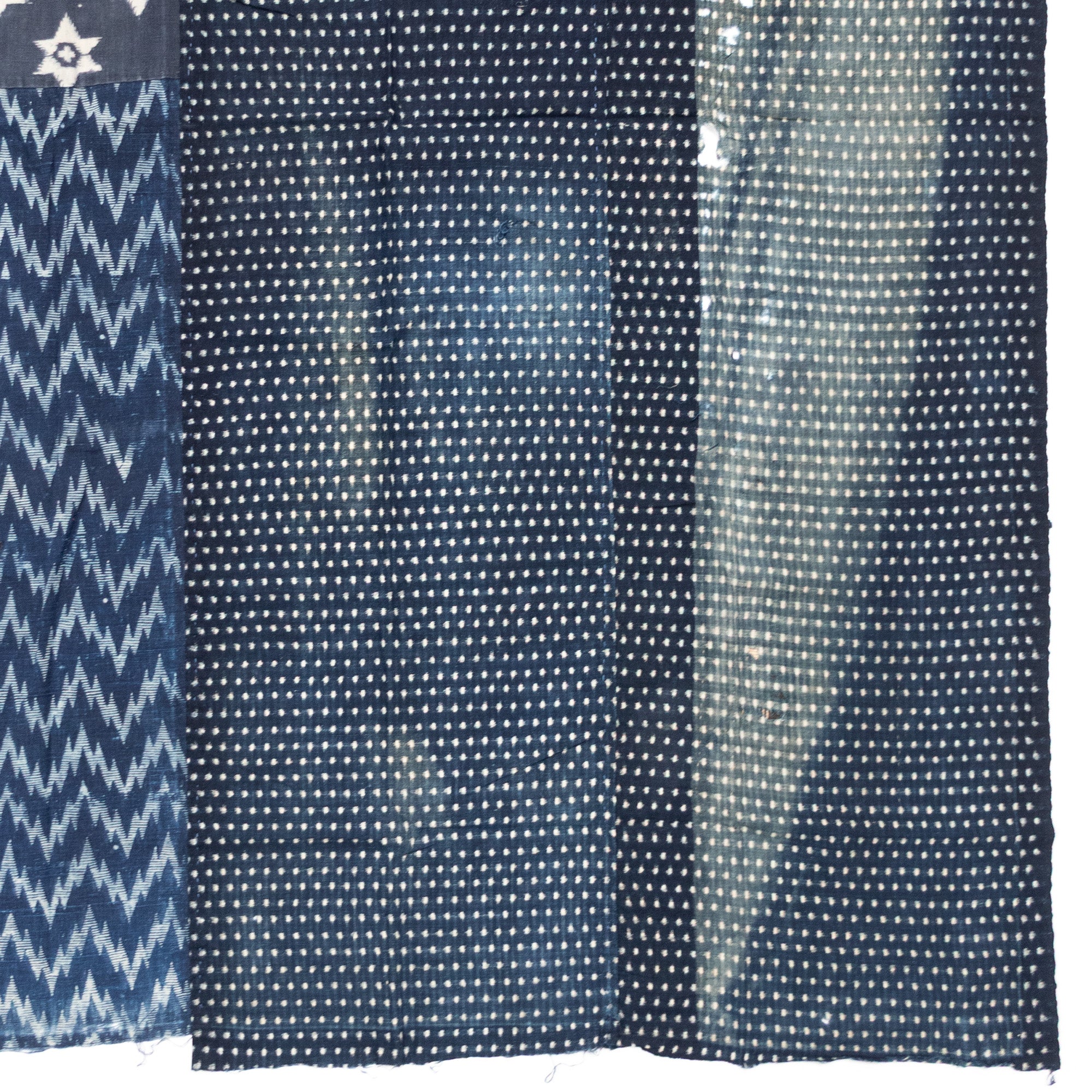 3 Panel Japanese Indigo Futonji Sheet