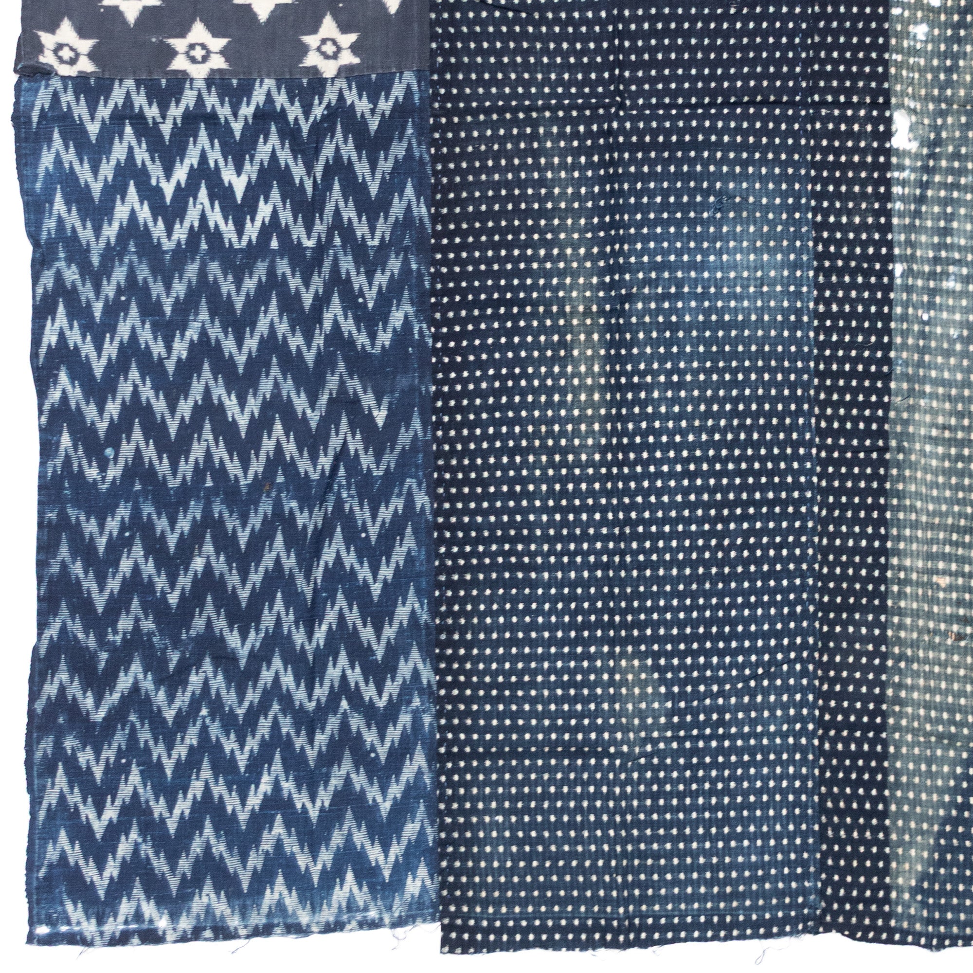 3 Panel Japanese Indigo Futonji Sheet