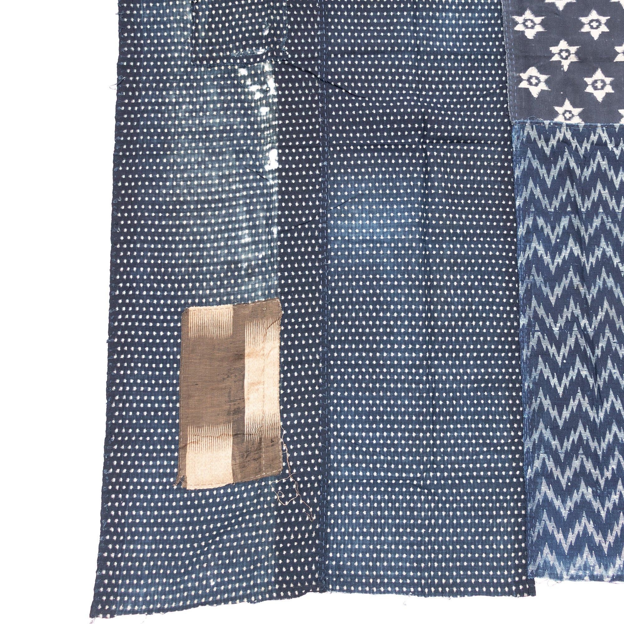 3 Panel Japanese Indigo Futonji Sheet