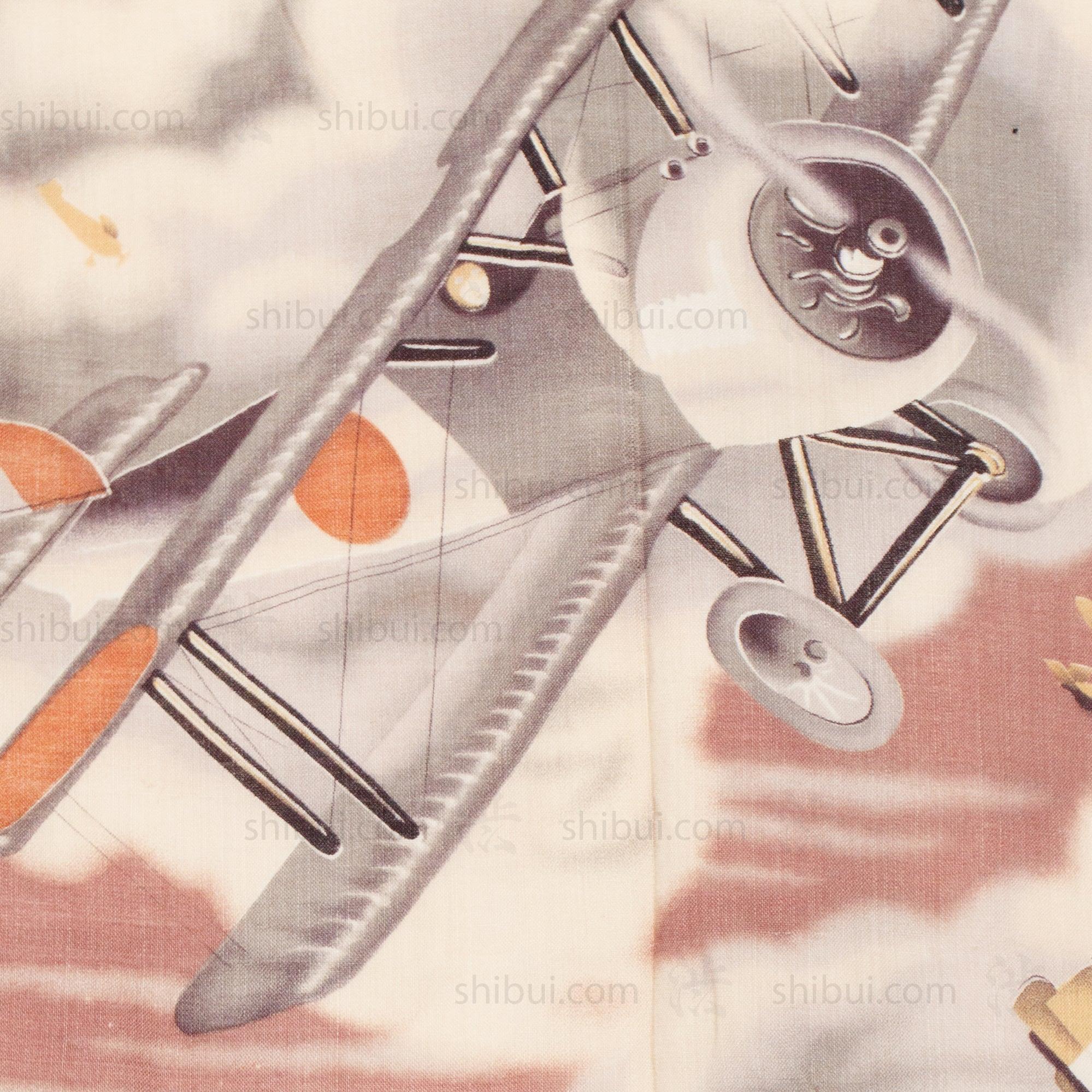 1930s Vintage Propaganda Biplane Childs Kimono