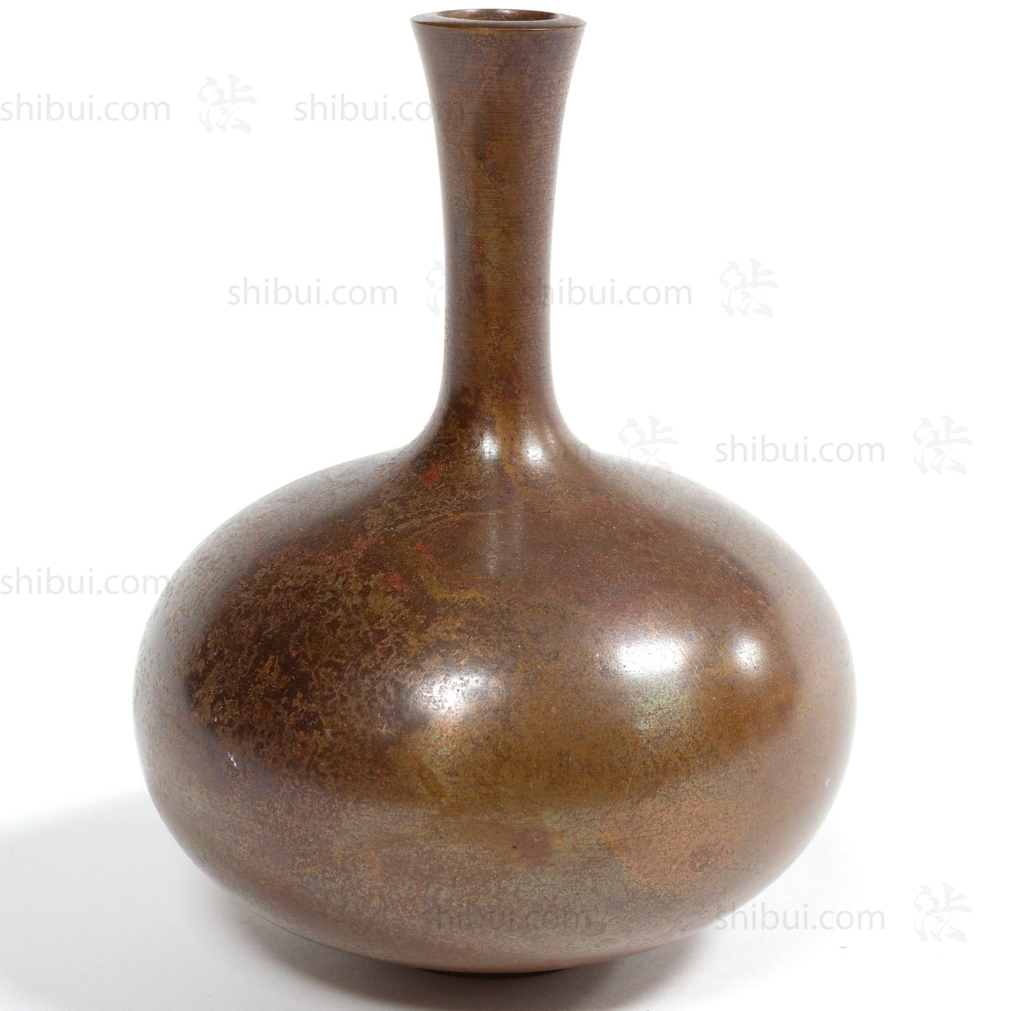 Vintage Bronze Vase in Onion Form