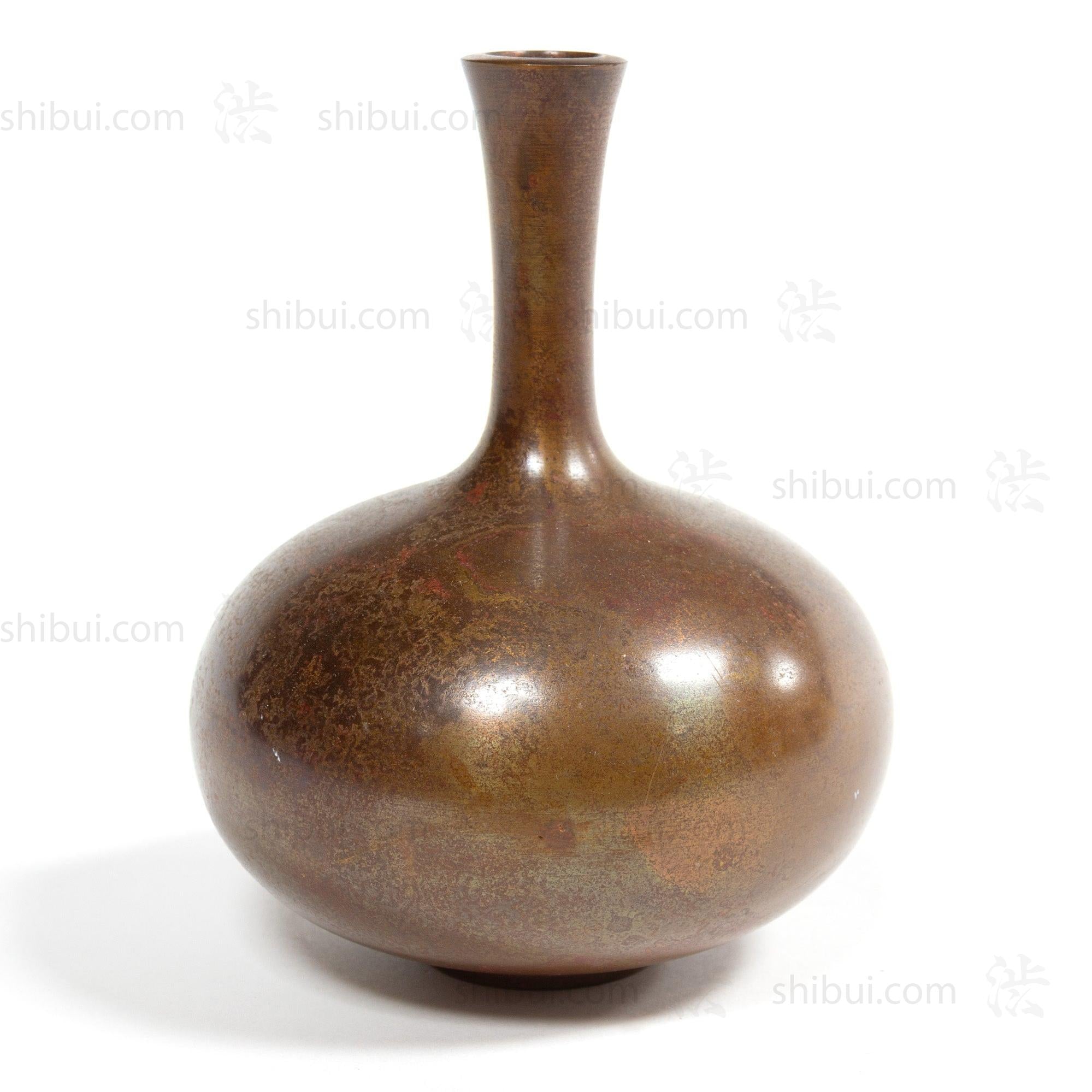 Vintage Bronze Vase in Onion Form