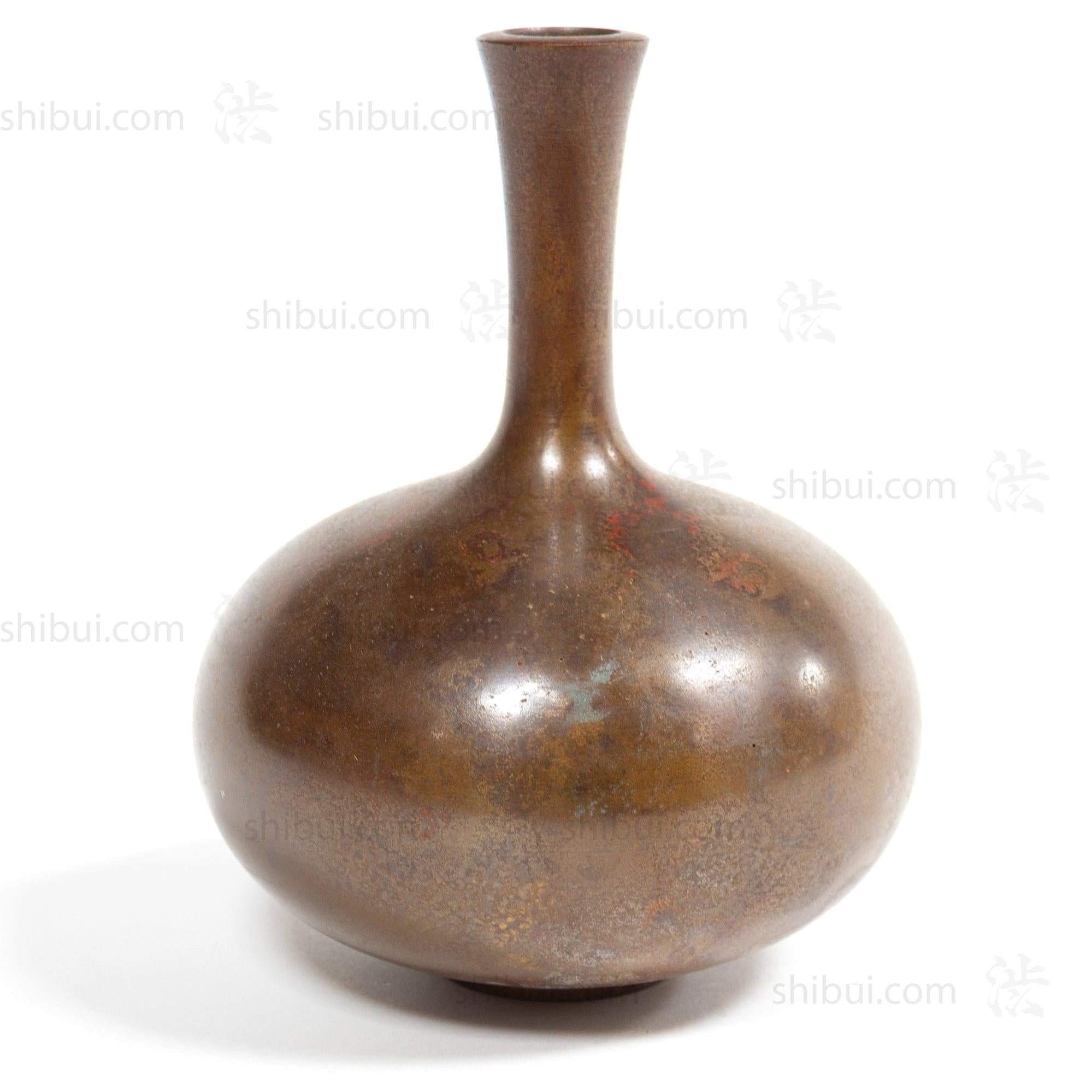 Vintage Bronze Vase in Onion Form