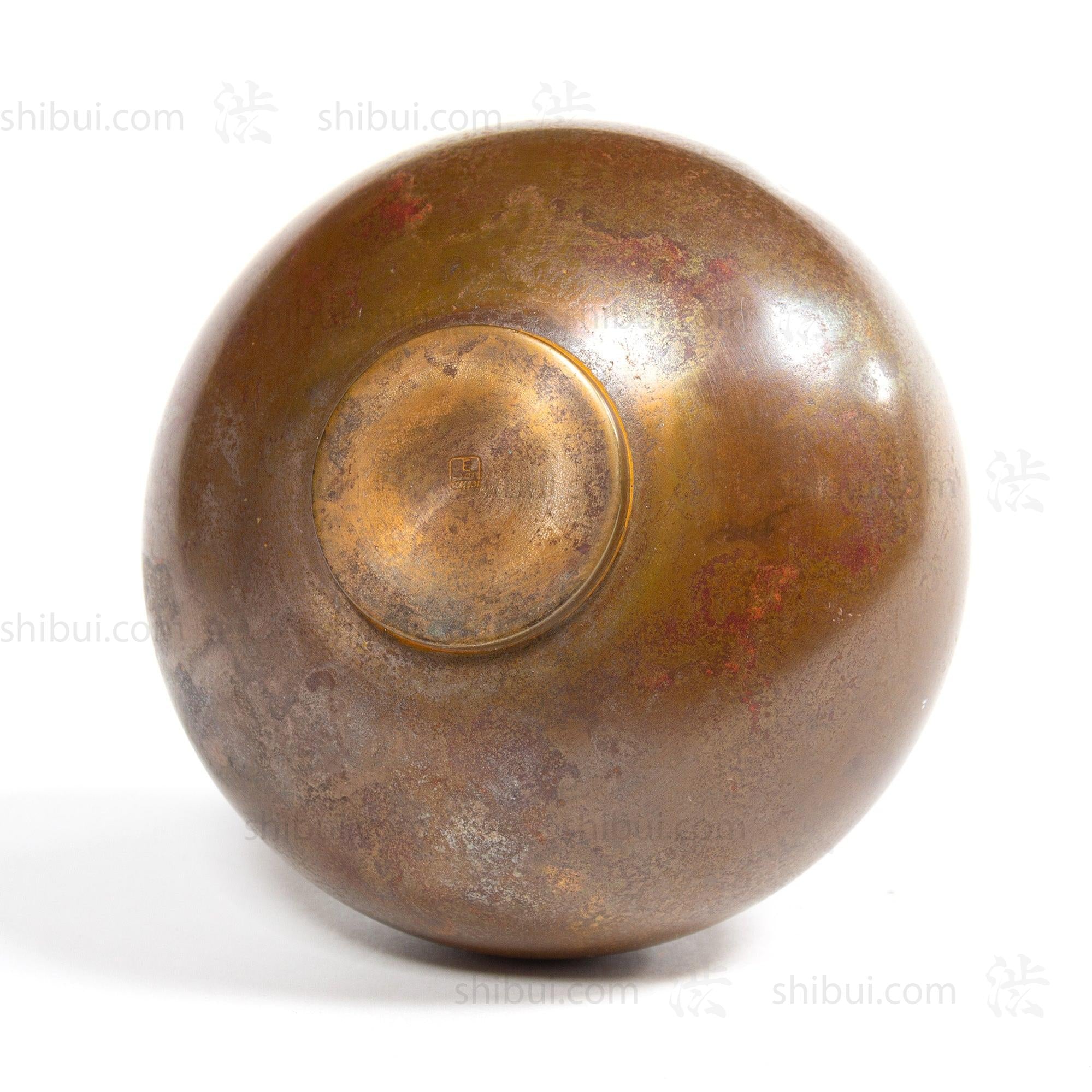 Vintage Bronze Vase in Onion Form