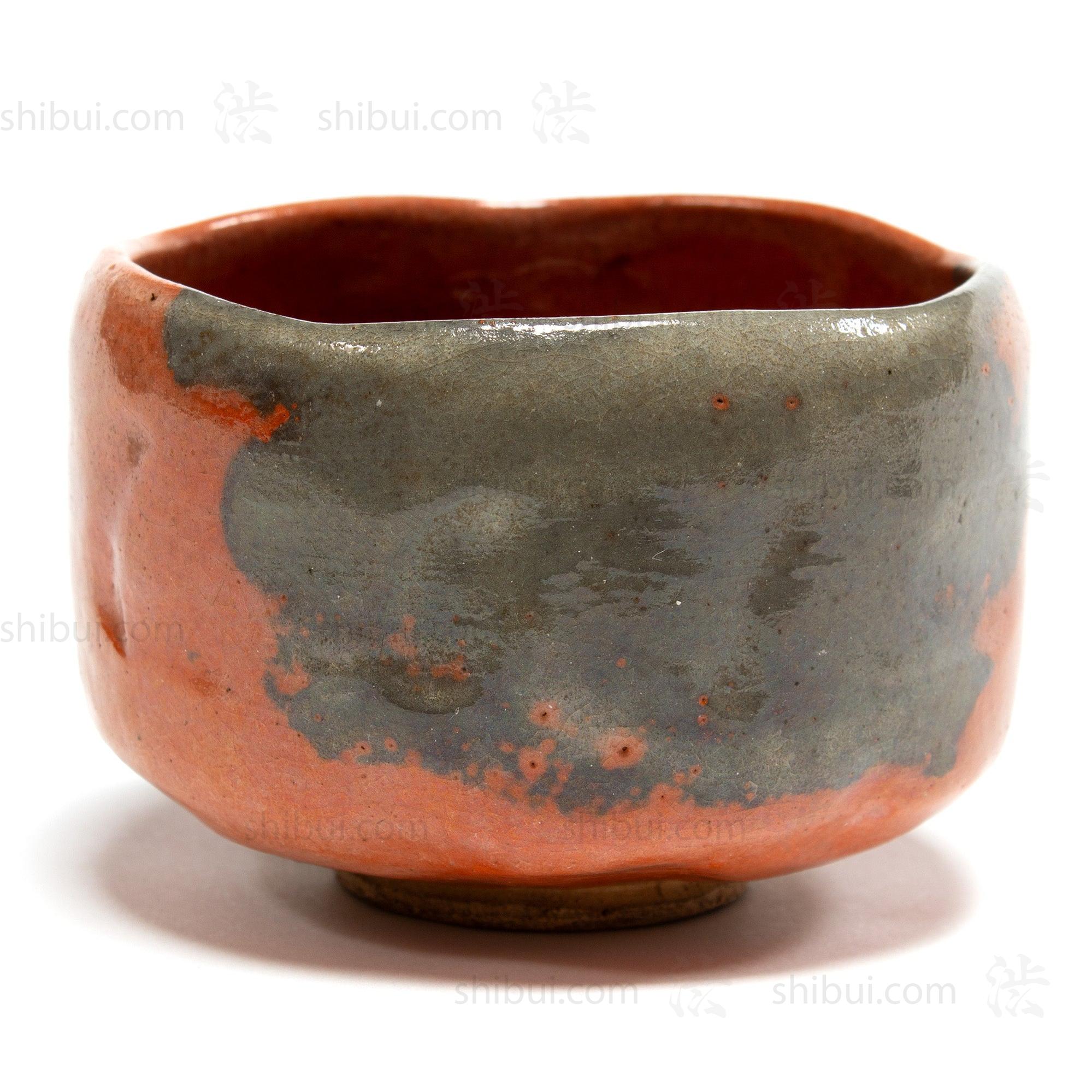 E-ma Raku Chawan | Japanese Tea Bowl