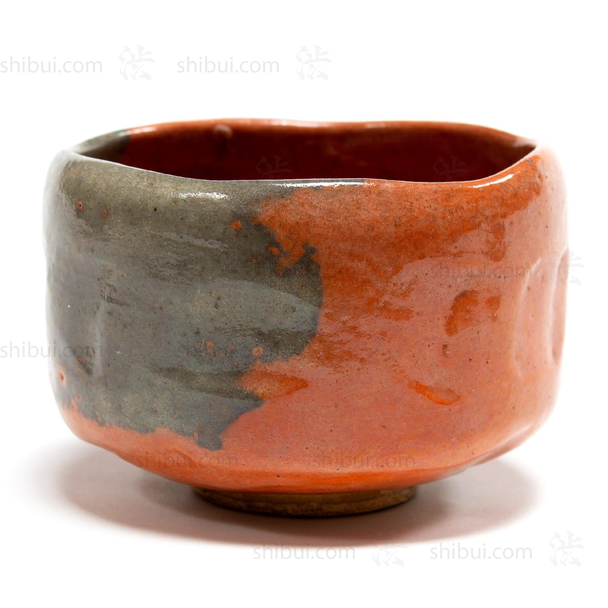 E-ma Raku Chawan | Japanese Tea Bowl