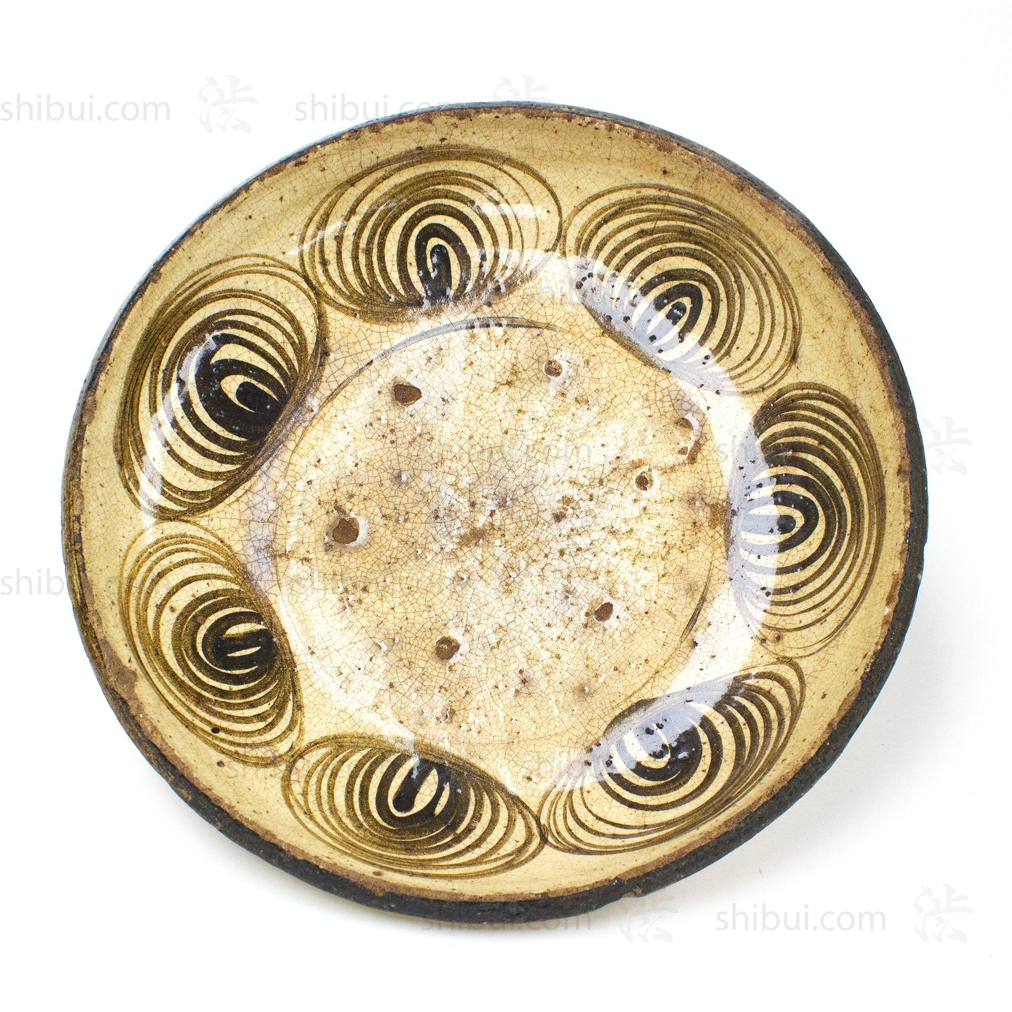 Japanese Horse Eye Motif Serving Plate