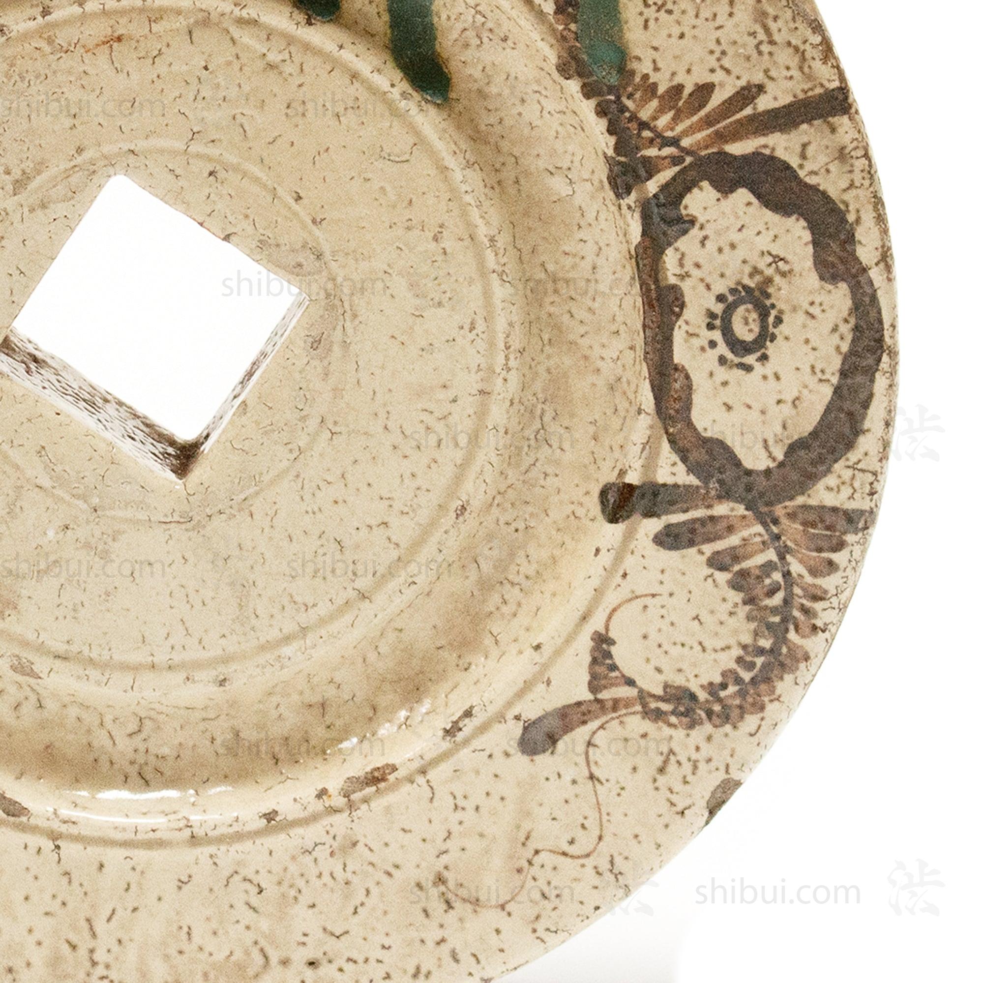 Large Oribe Ceramic Well Pulley