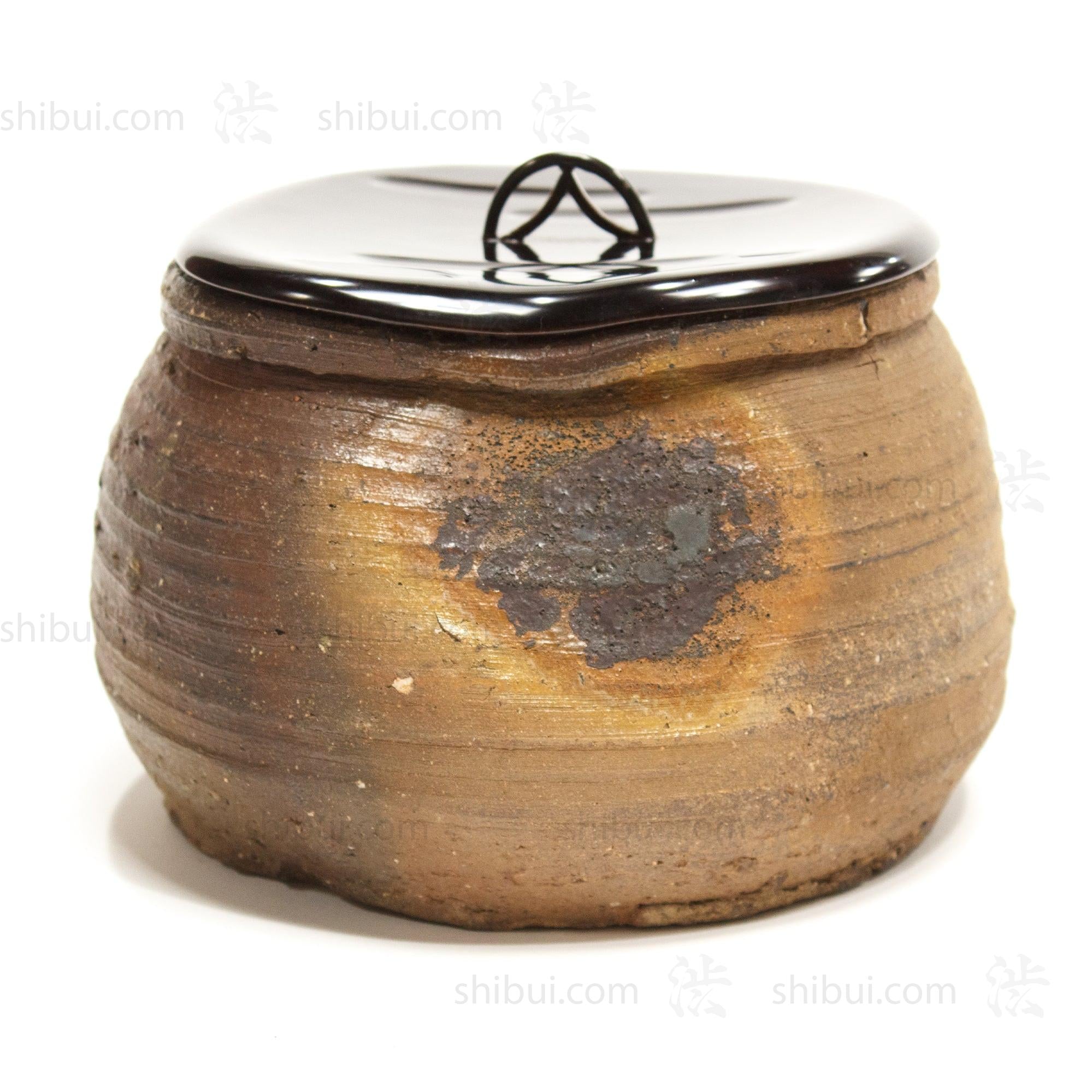 Bizen Mizusashi Water Jar for Tea Ceremony