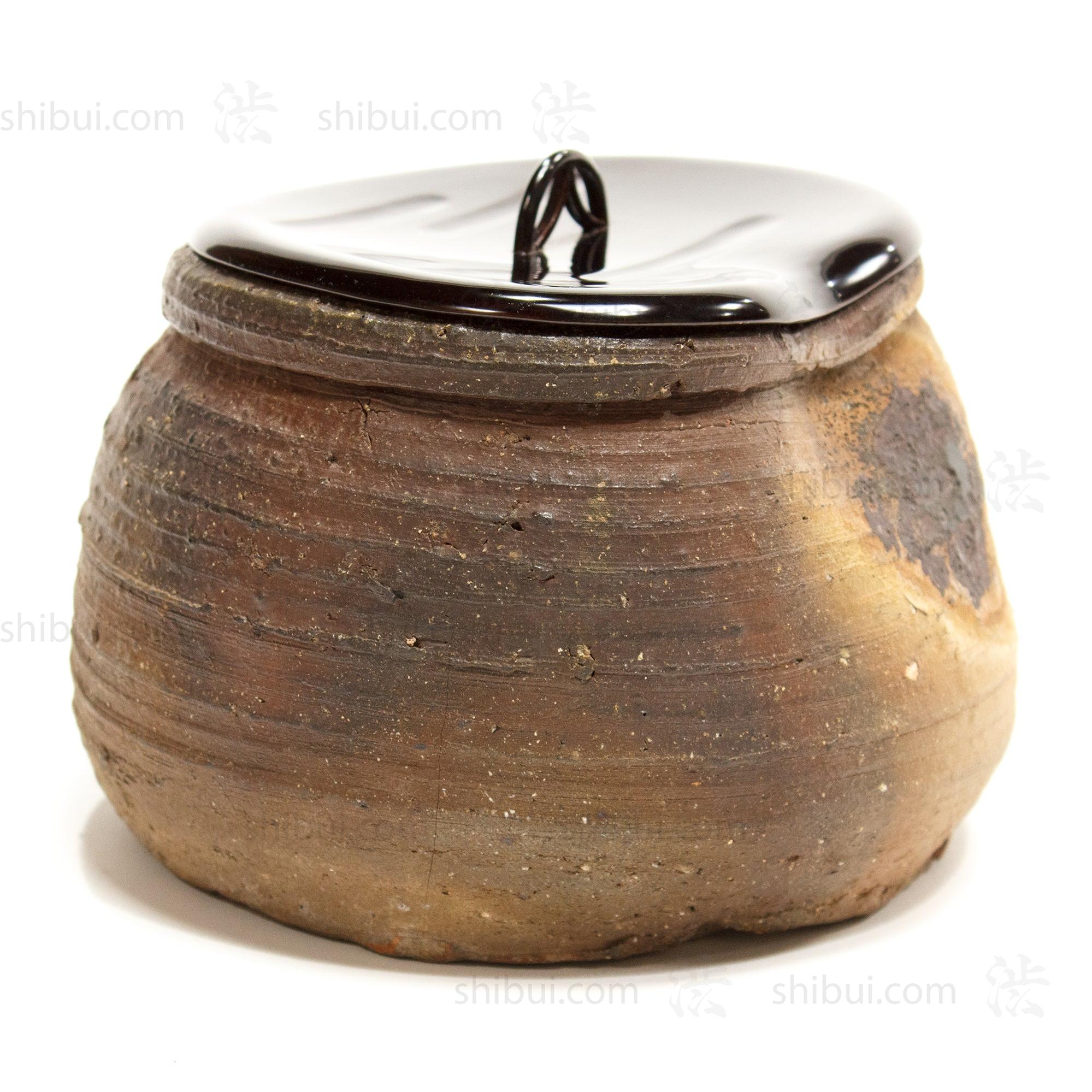 Bizen Mizusashi Water Jar for Tea Ceremony