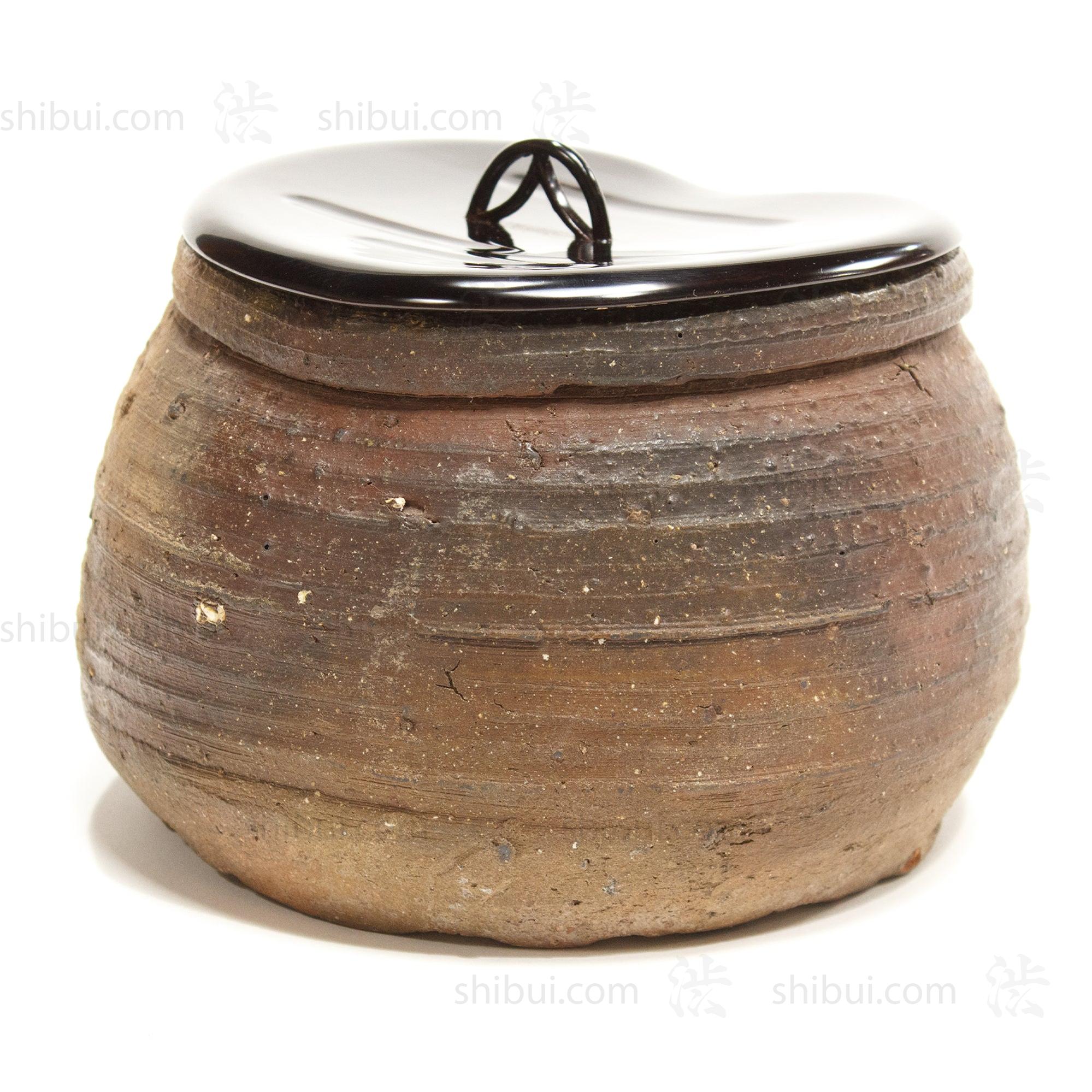 Bizen Mizusashi Water Jar for Tea Ceremony