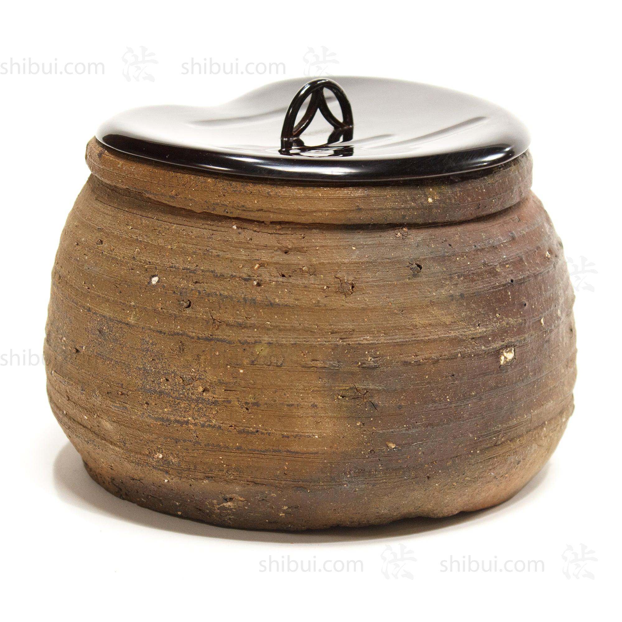 Bizen Mizusashi Water Jar for Tea Ceremony