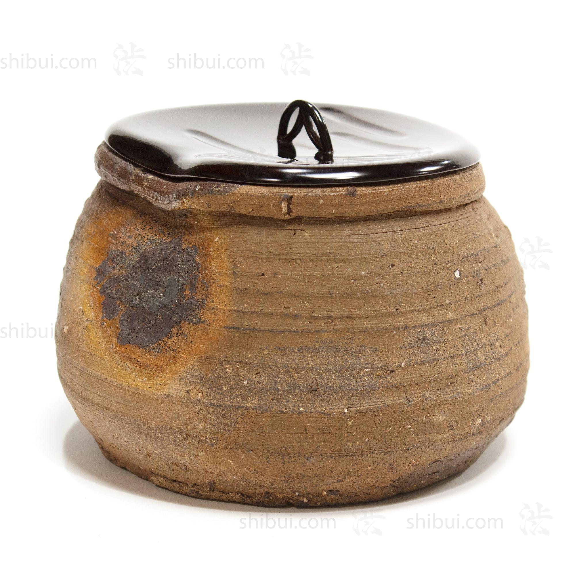 Bizen Mizusashi Water Jar for Tea Ceremony