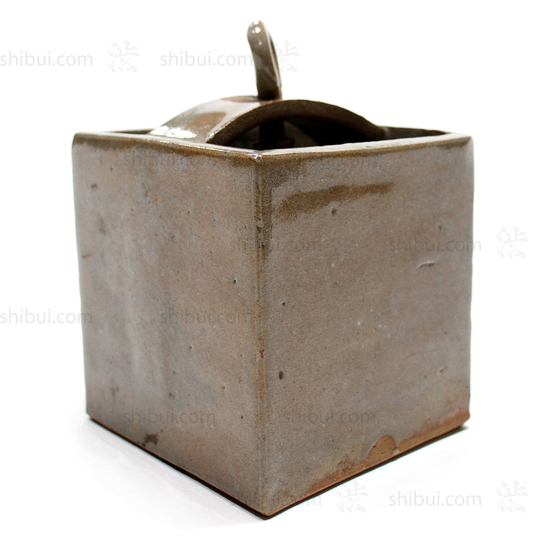 Ceramic Flower Vase with Well Bucket Motif