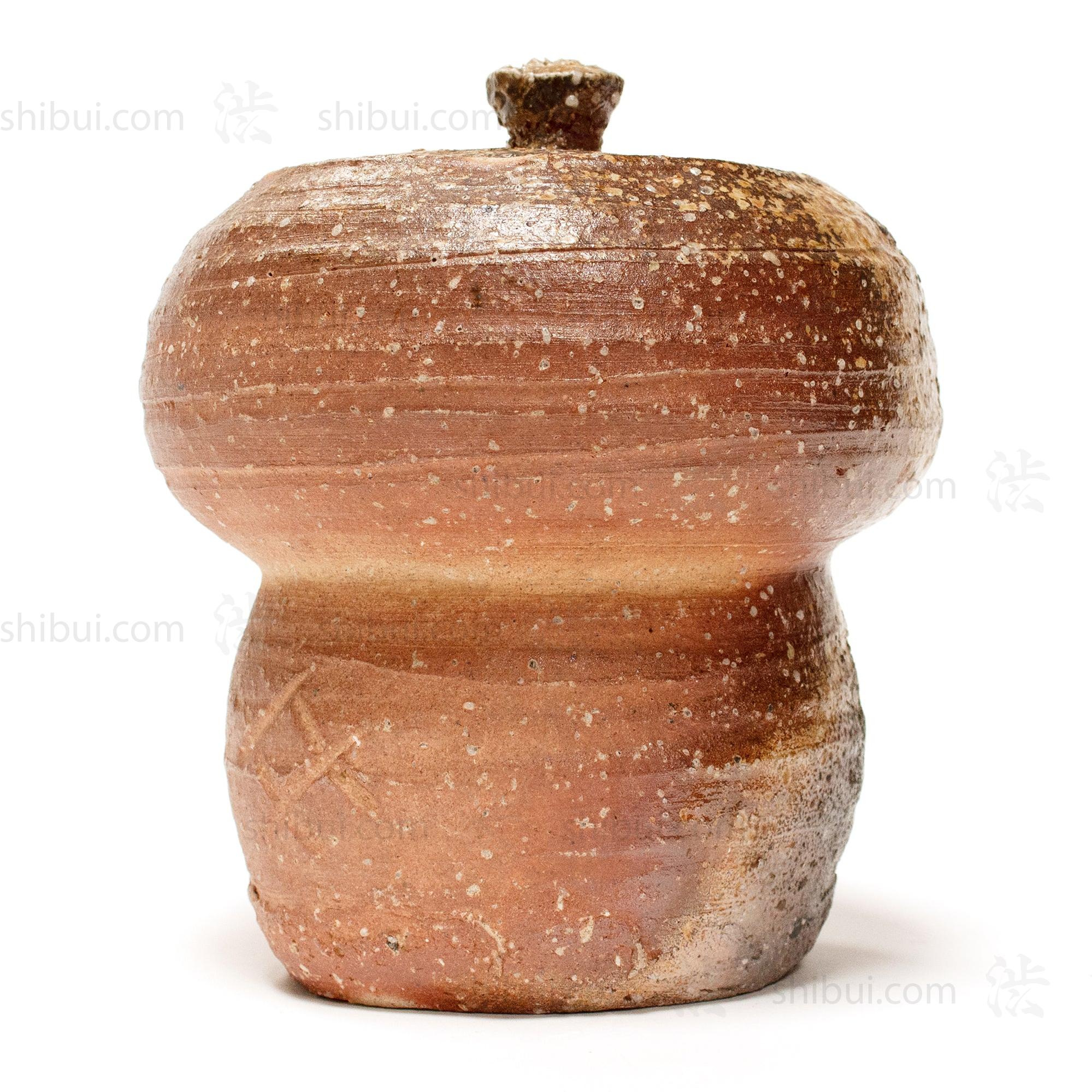 Shigaraki Mizusashi Water Jar for Tea Ceremony