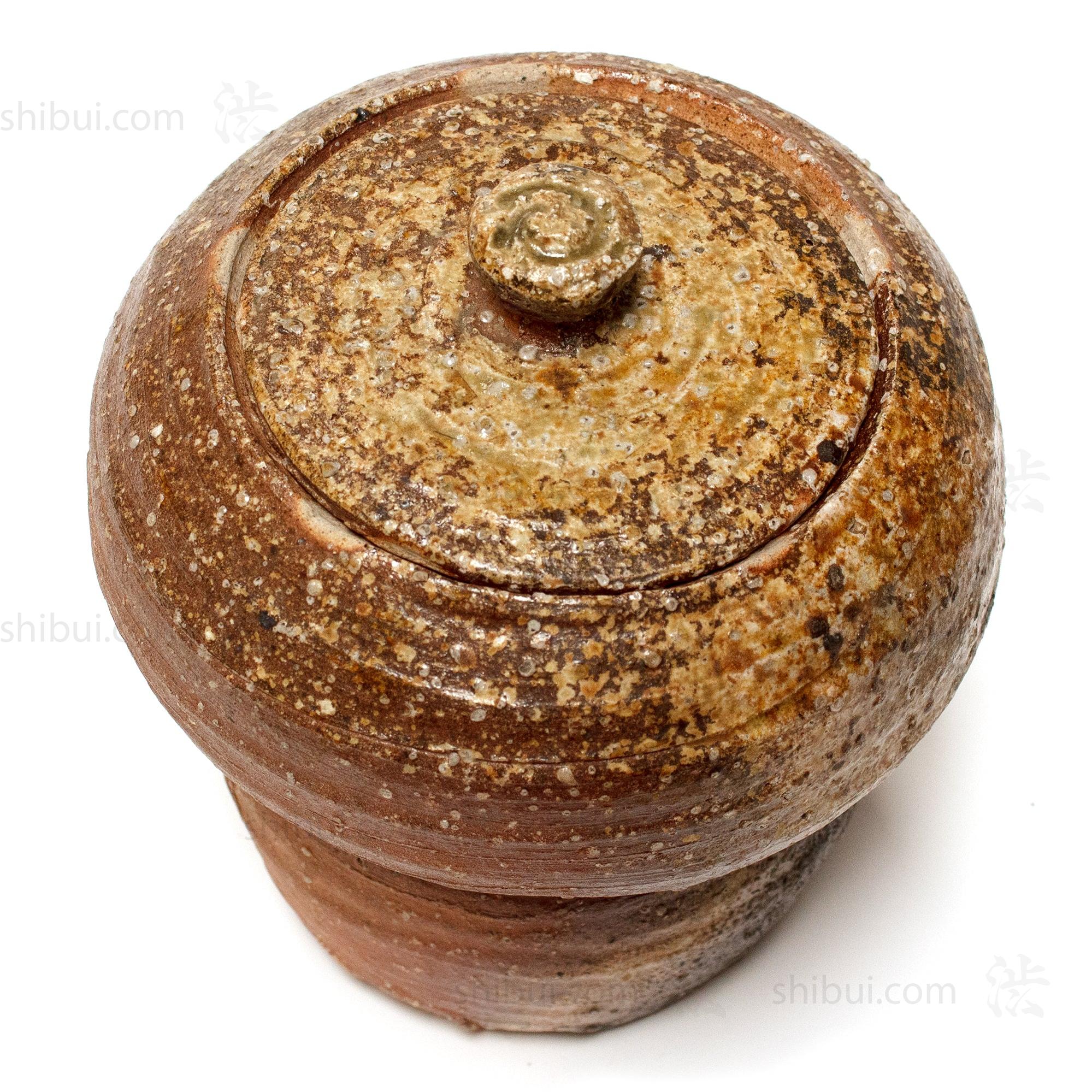 Shigaraki Mizusashi Water Jar for Tea Ceremony