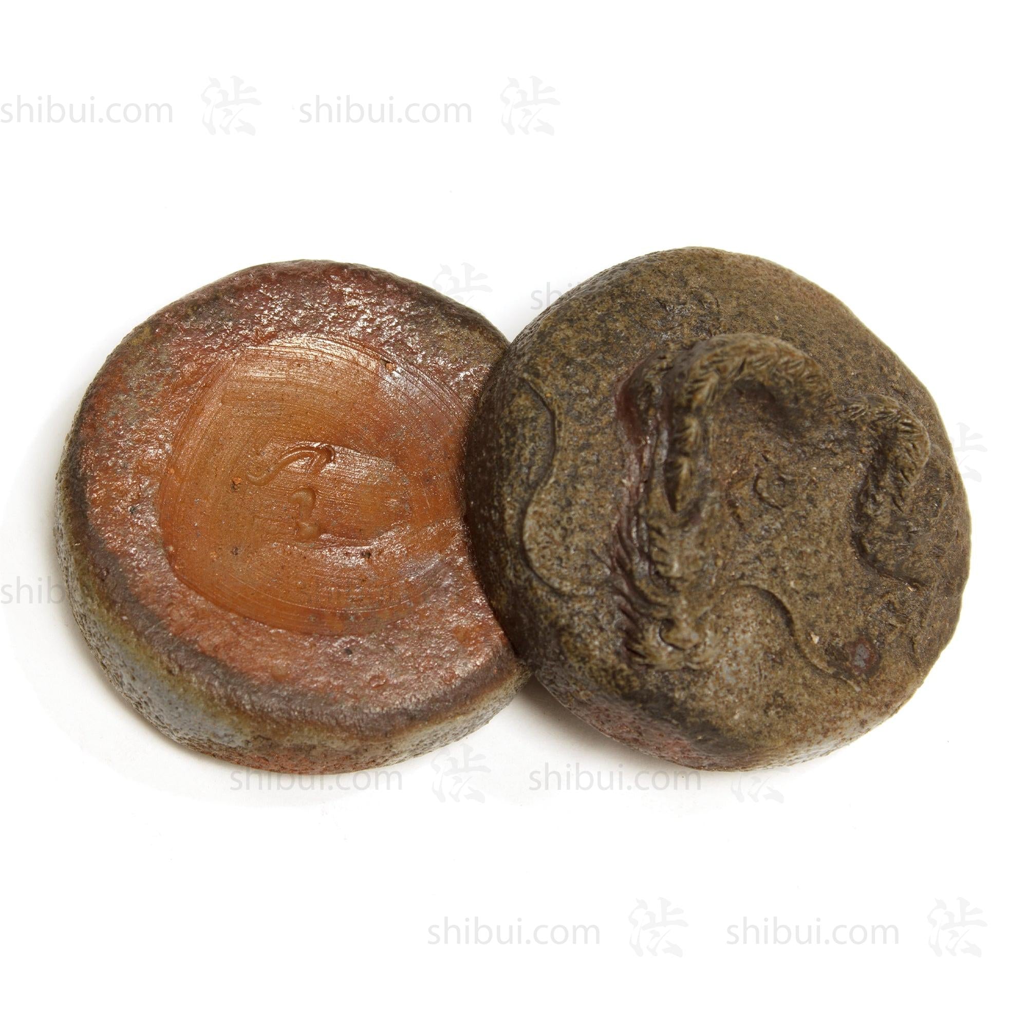 Bizen Dragon Kogo | Japanese Incense Storage Container