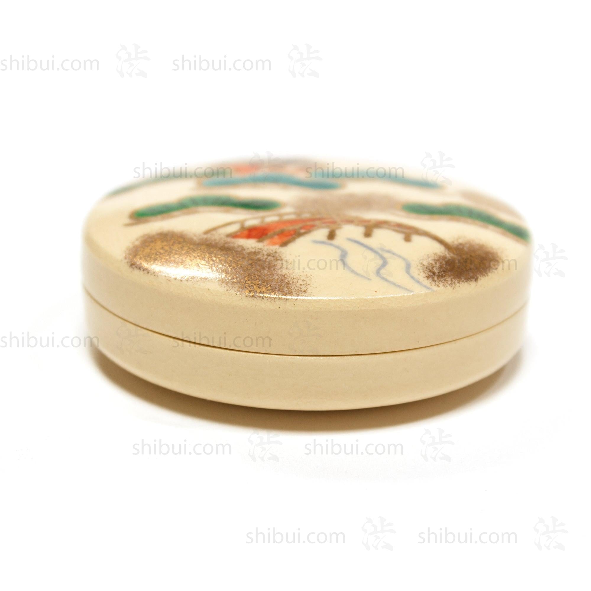 Pine Bridge Kogo | Japanese Incense Storage Container