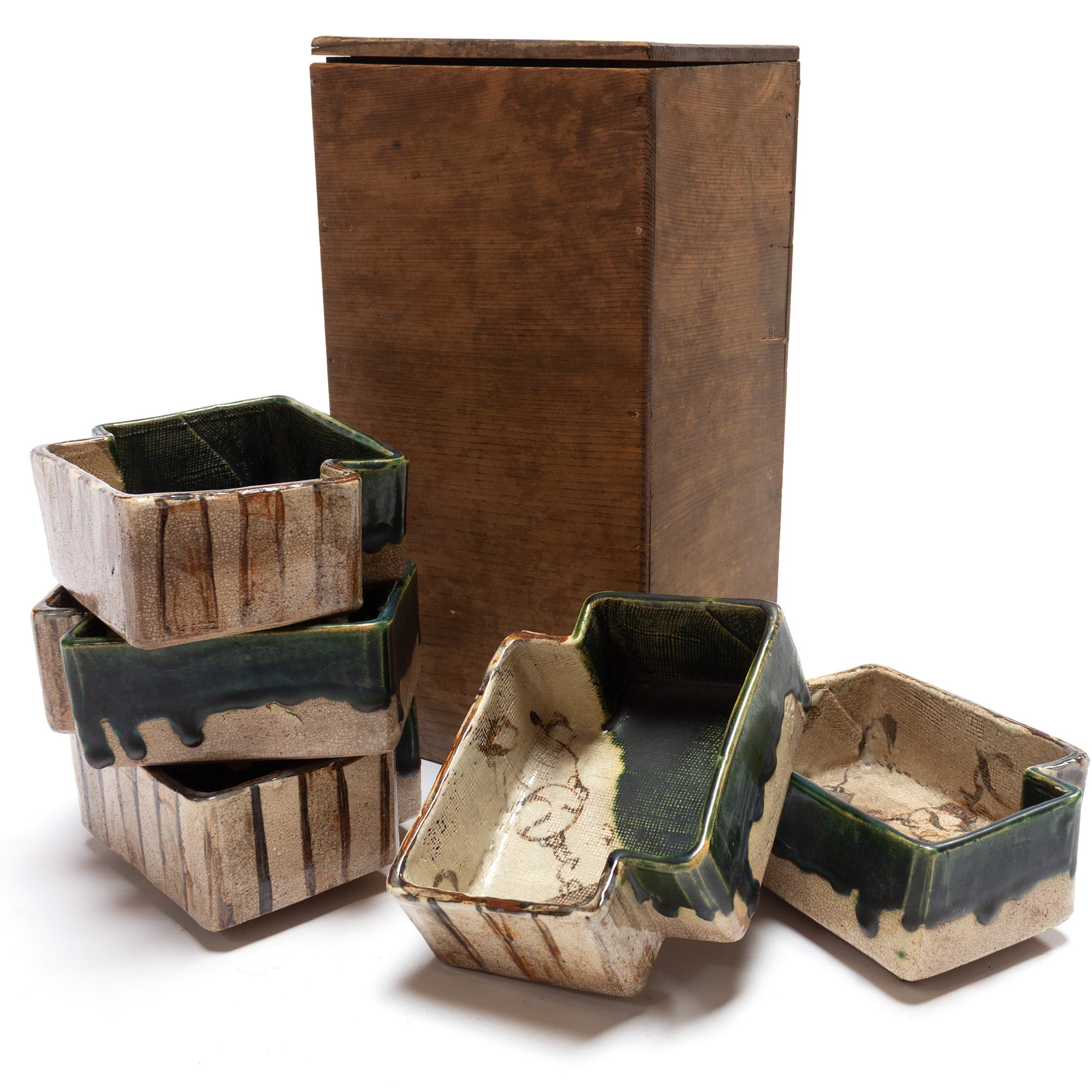 Multi-sided Oribe Dishes | Set of 5