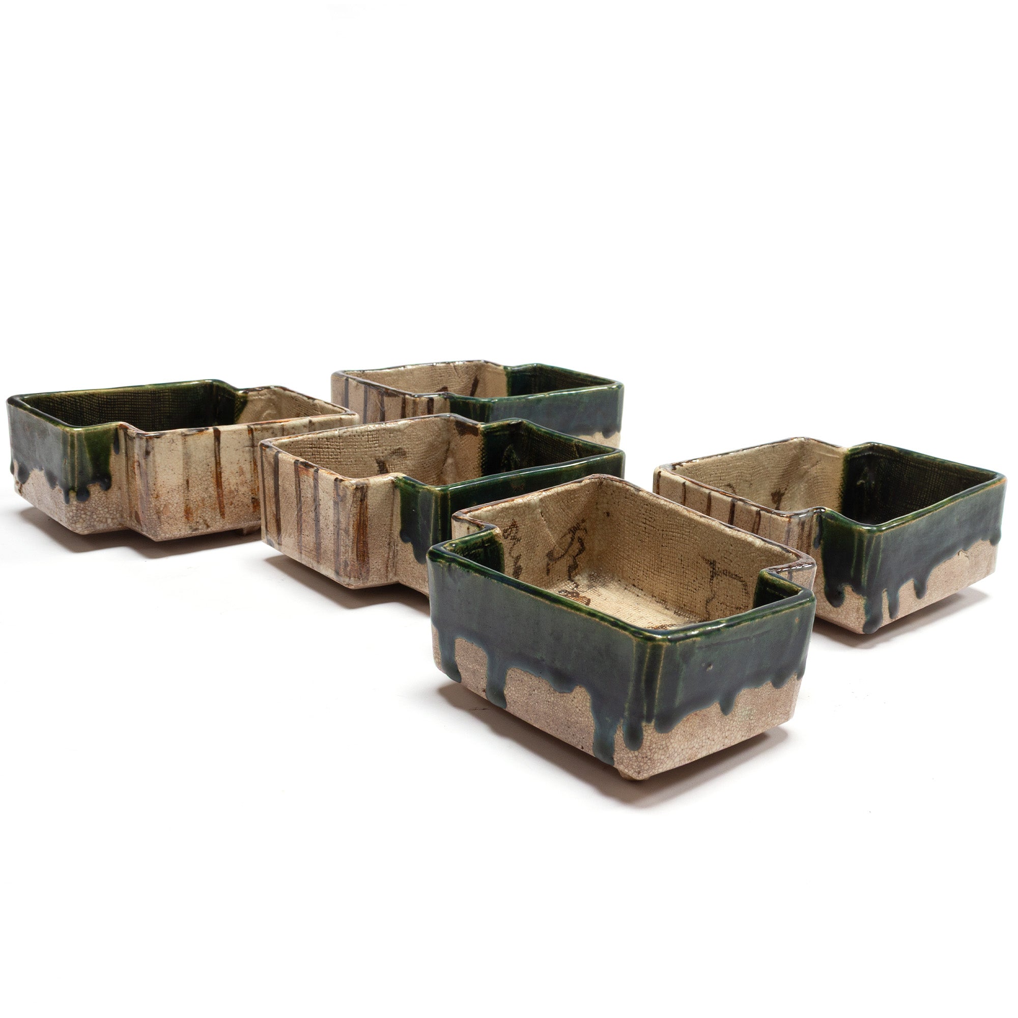 Multi-sided Oribe Dishes | Set of 5