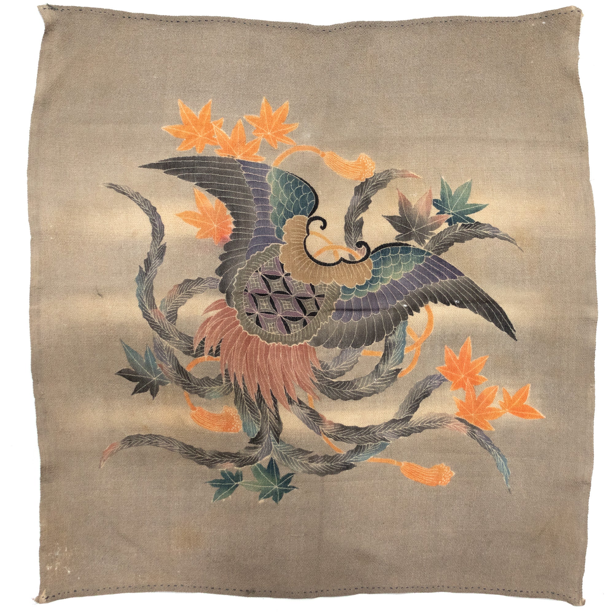 Chirimen Fukusa with Celestial Cape Japanese Antique Gift Cover