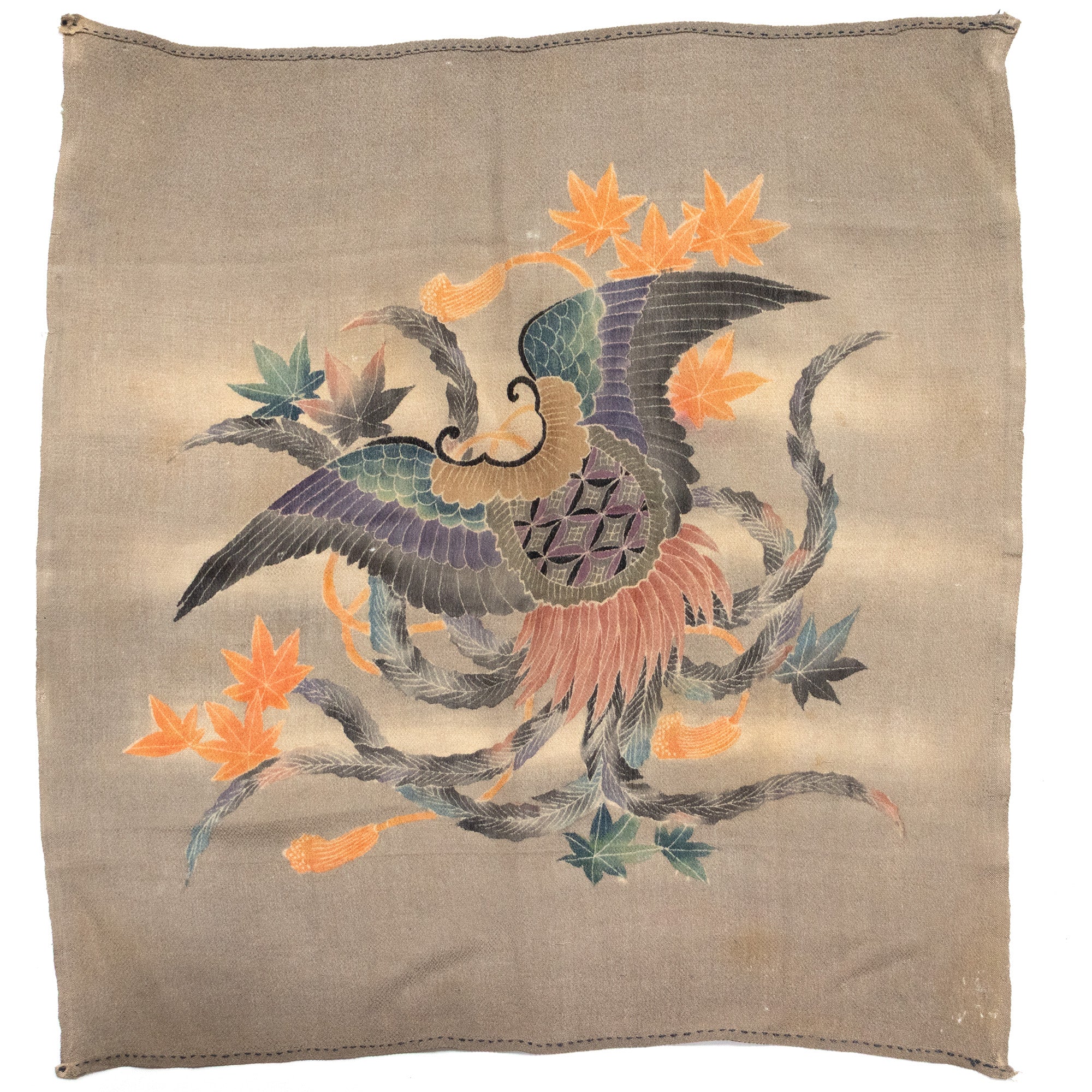 Chirimen Fukusa with Celestial Cape Japanese Antique Gift Cover