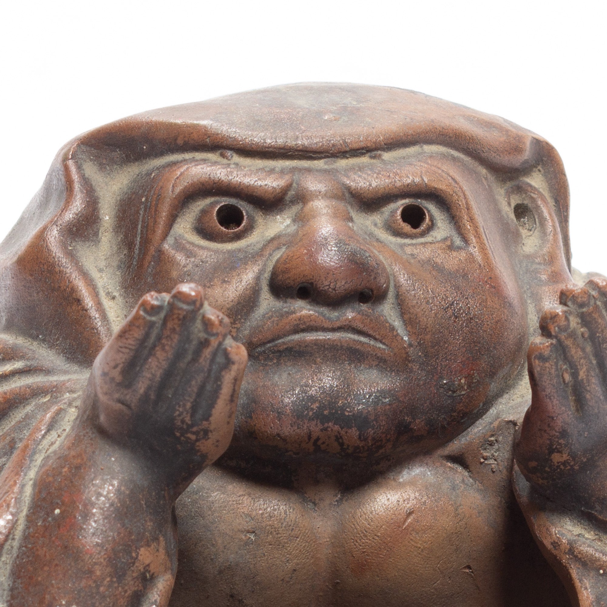 Bizenware Daruma Incense Burner