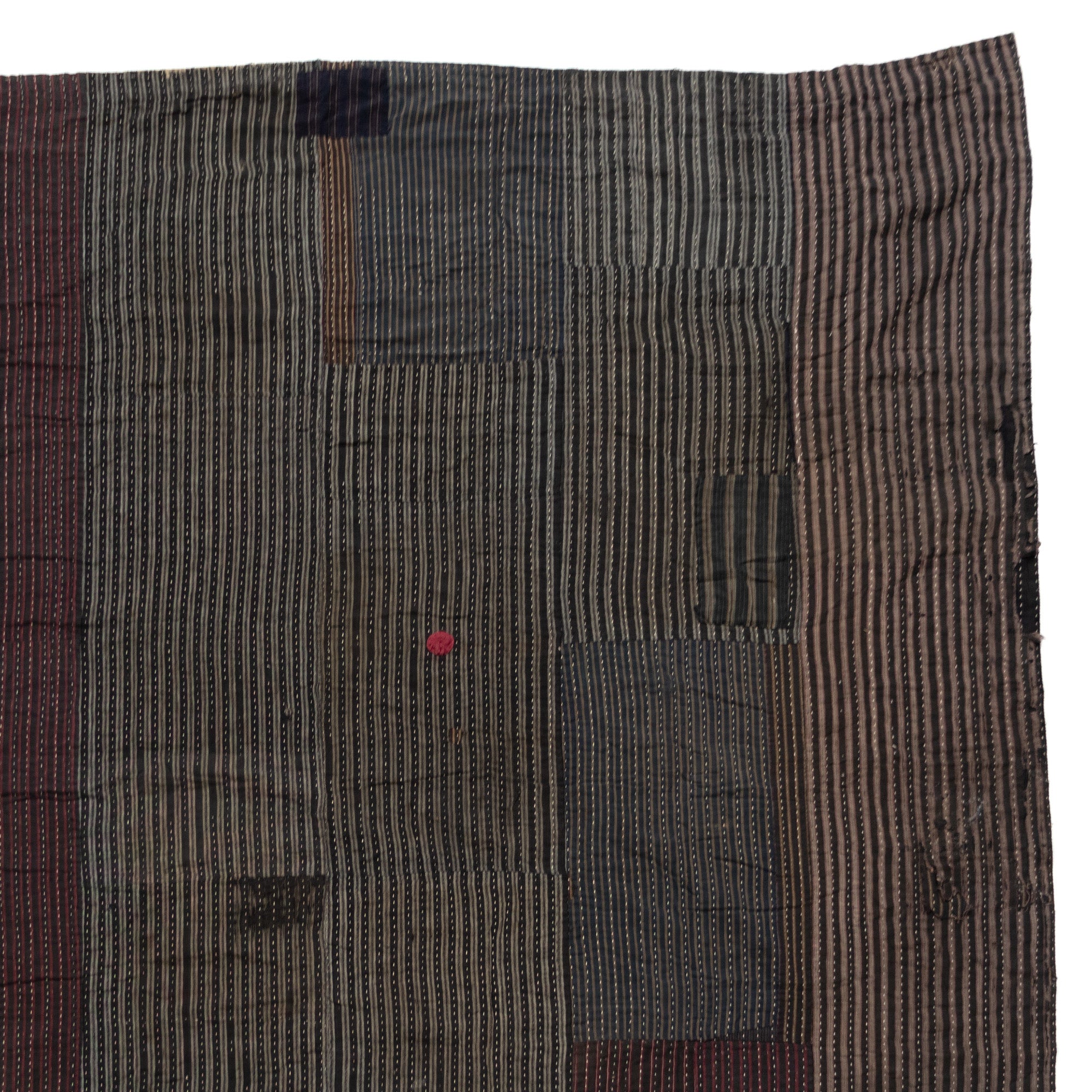 Shima Boro Multilayer Blanket | Japanese Indigo