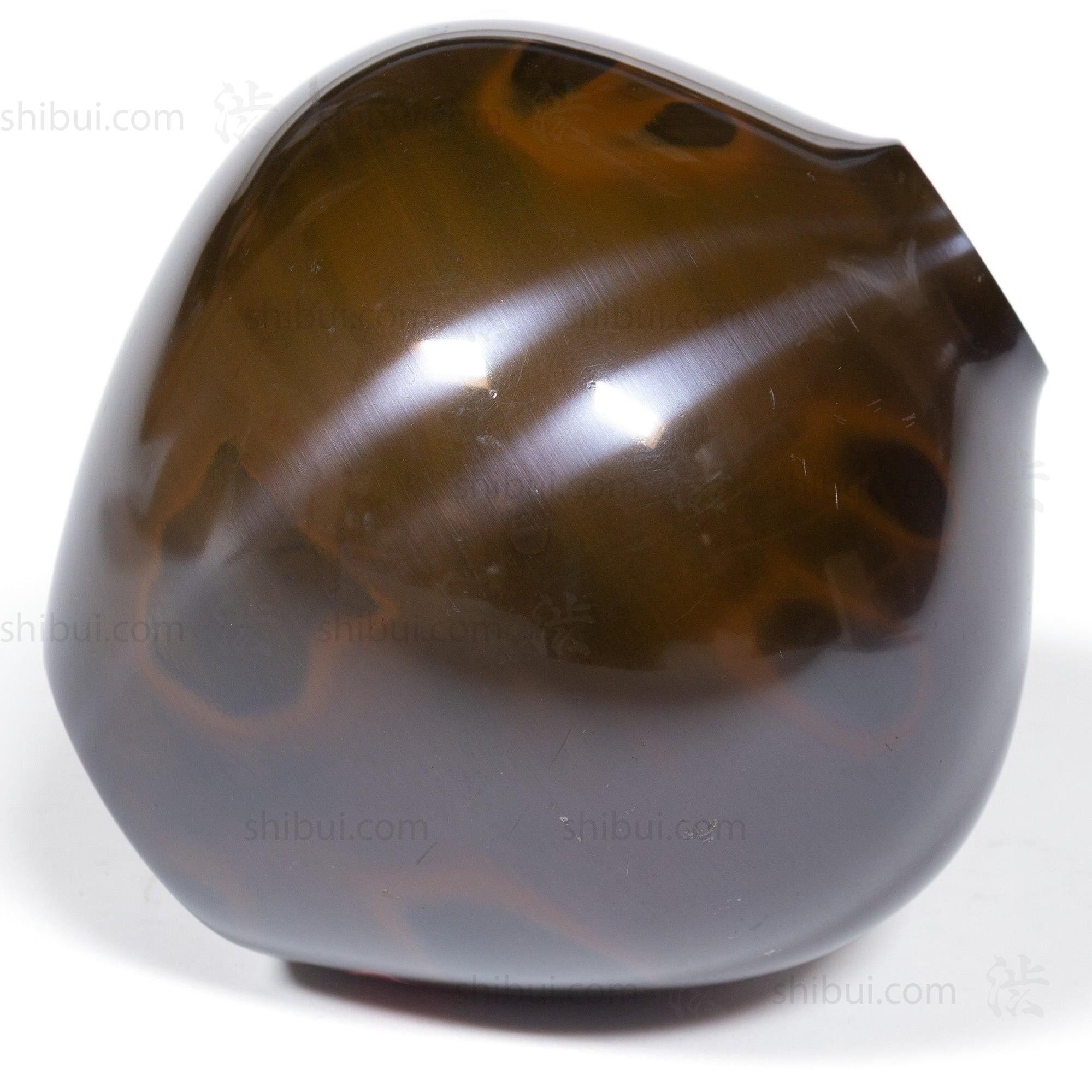 Vintage Bronze Vase With Magenta Spots and Box