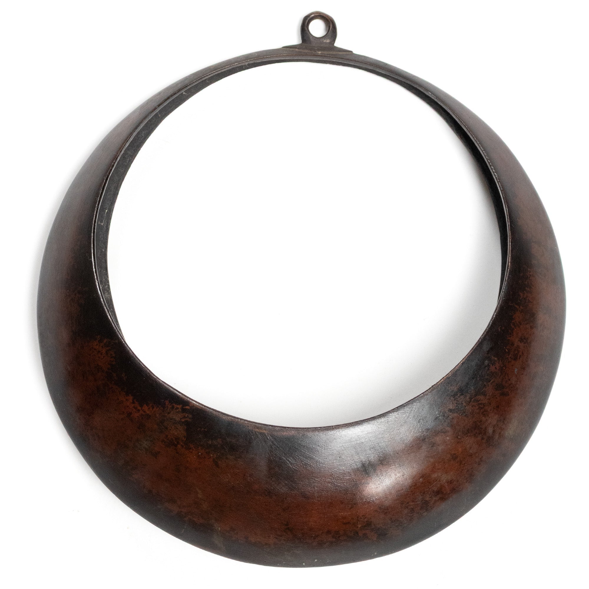 Japanese Antique Bronze Hanging Moon Vase