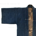 Hanten with Roof Tiles Japanese Antique Fireman's Coat