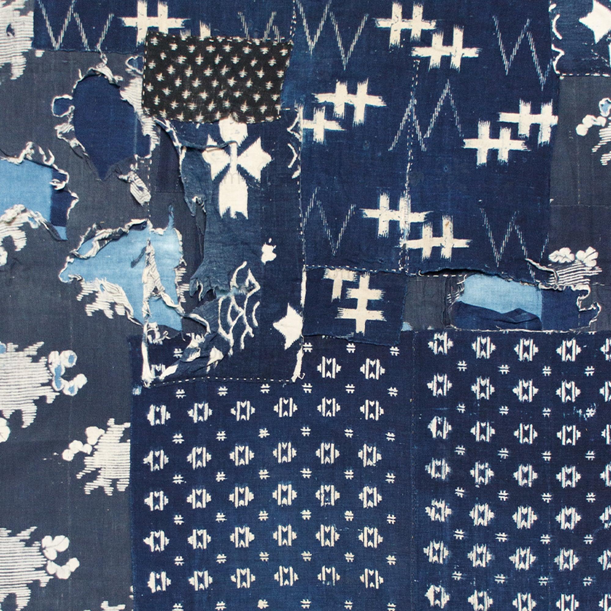 Boro Kasuri Japanese Antique Futon Cover