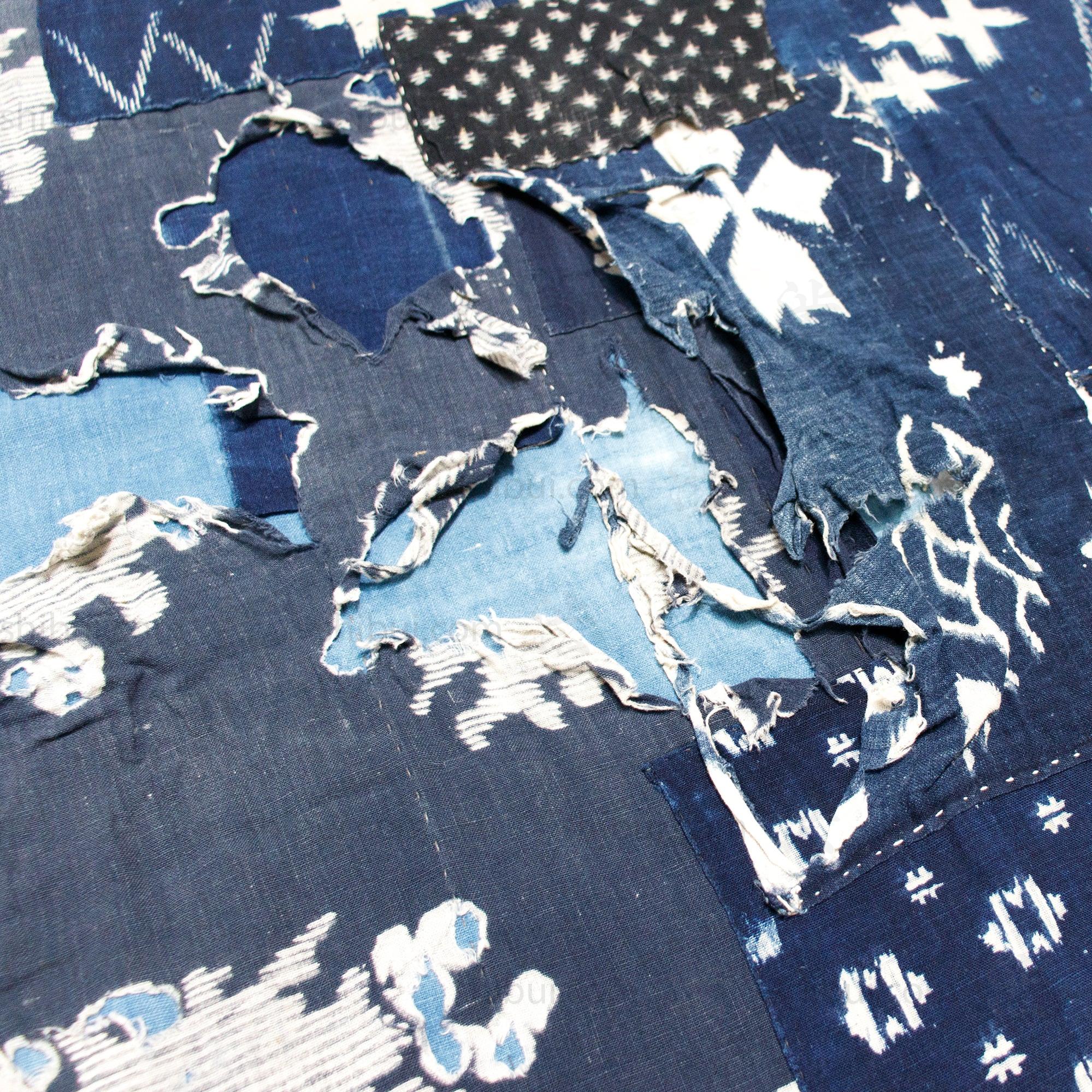 Boro Kasuri Japanese Antique Futon Cover