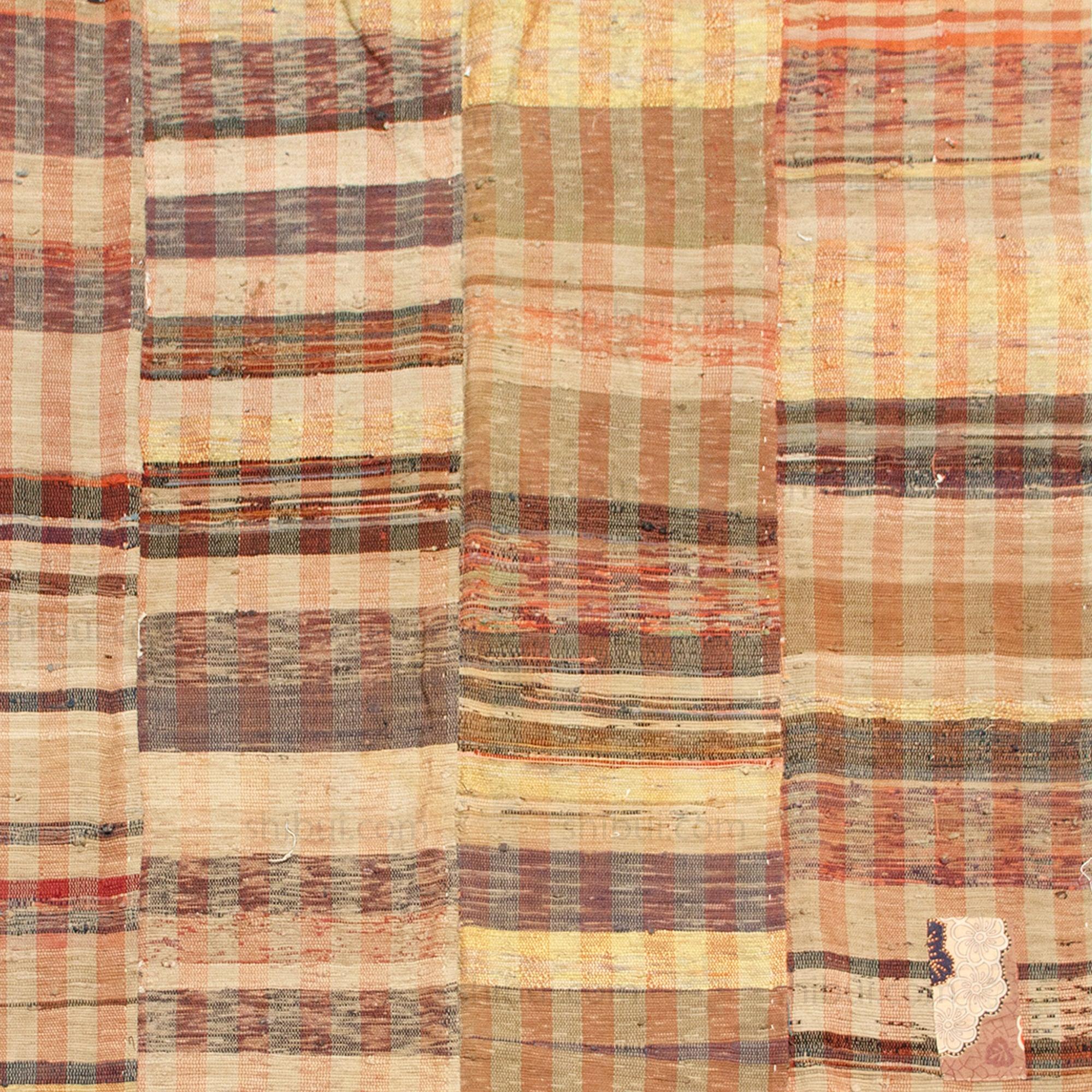 Sakiori 4-Panel Blanket |  Japanese Ragweave Folk Textile Recycling