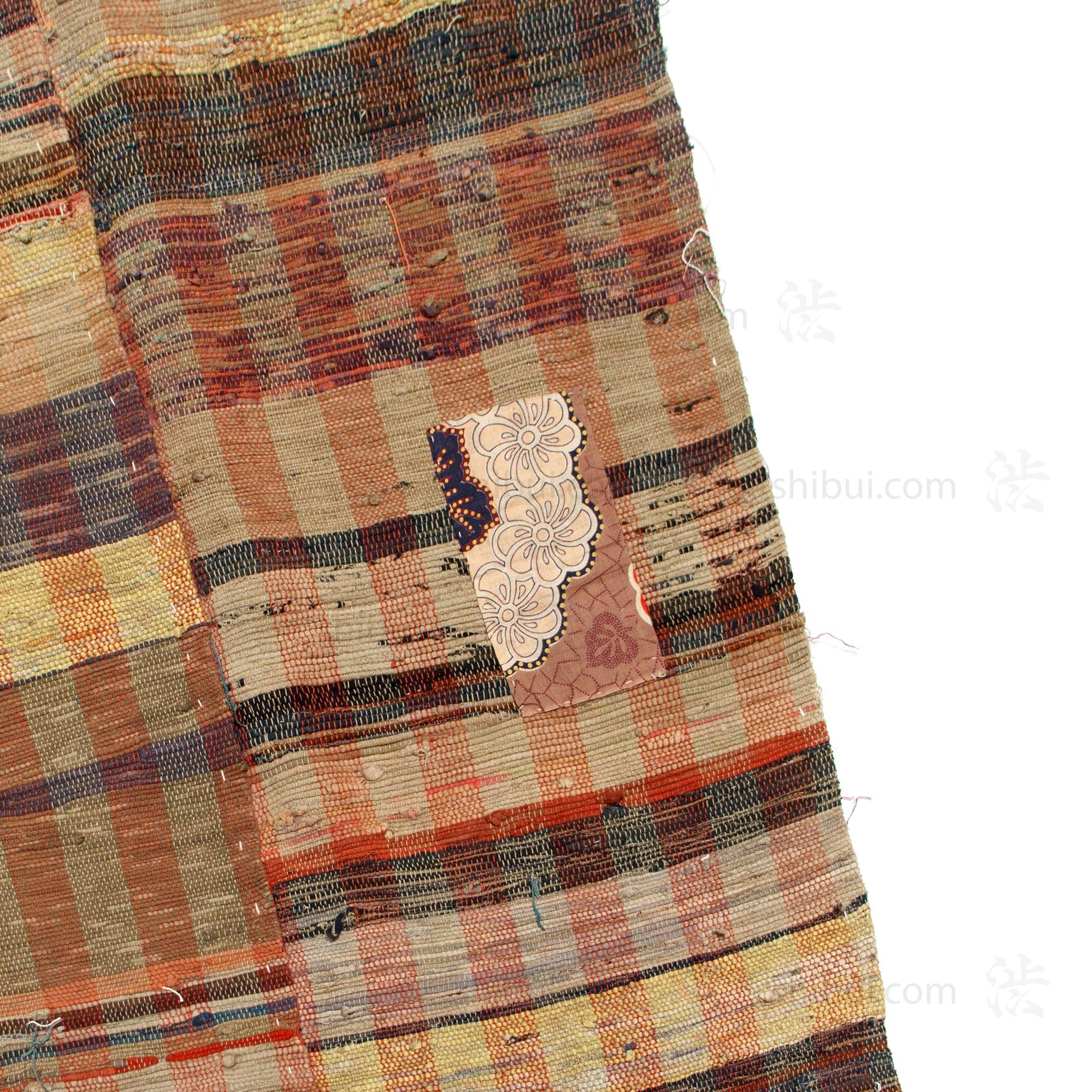 Sakiori 4-Panel Blanket |  Japanese Ragweave Folk Textile Recycling