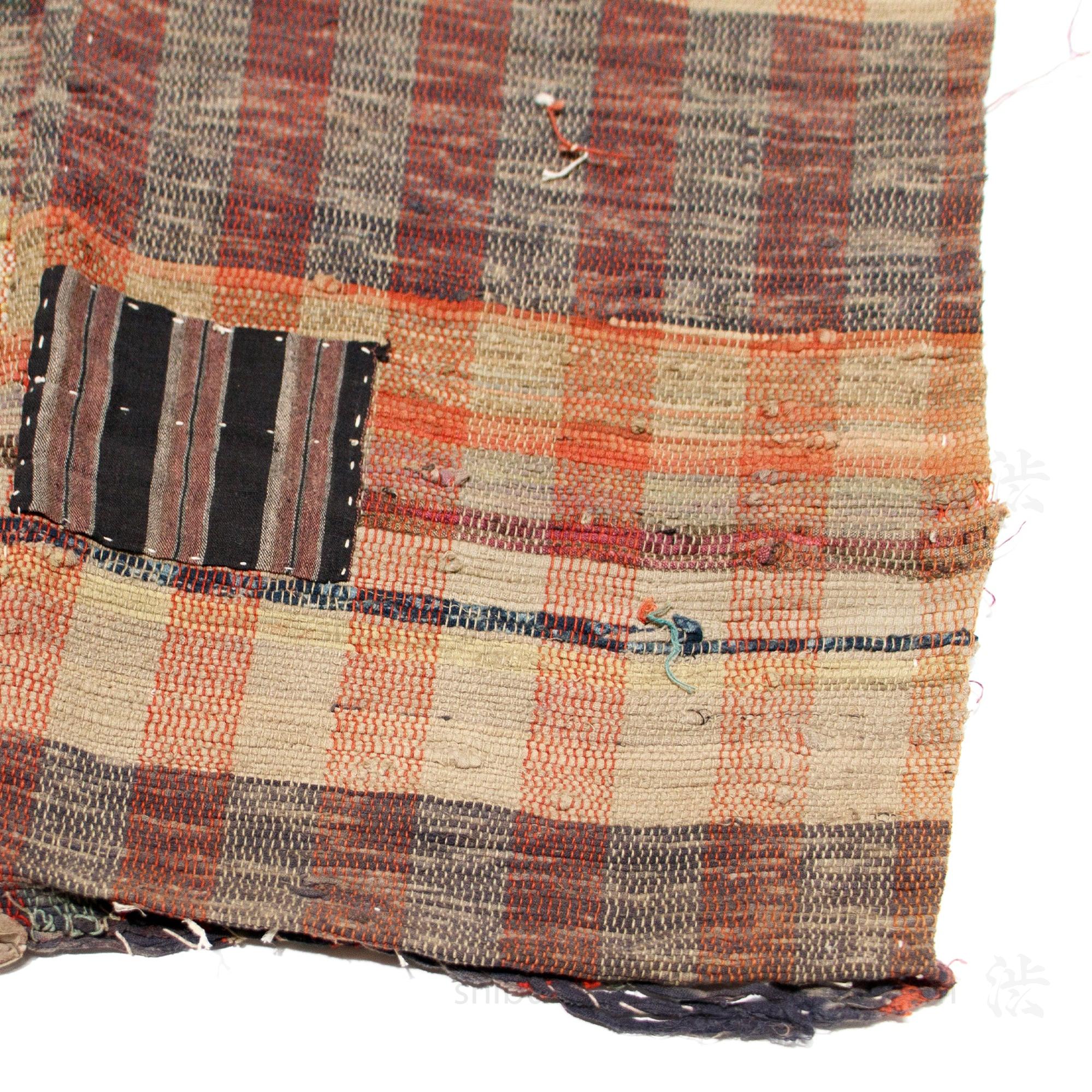 Sakiori 4-Panel Blanket |  Japanese Ragweave Folk Textile Recycling