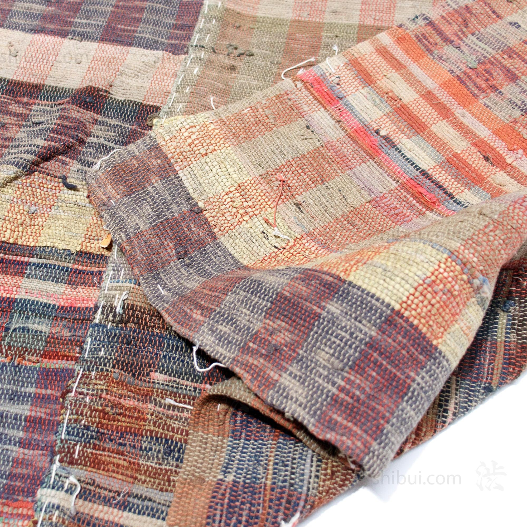 Sakiori 4-Panel Blanket |  Japanese Ragweave Folk Textile Recycling