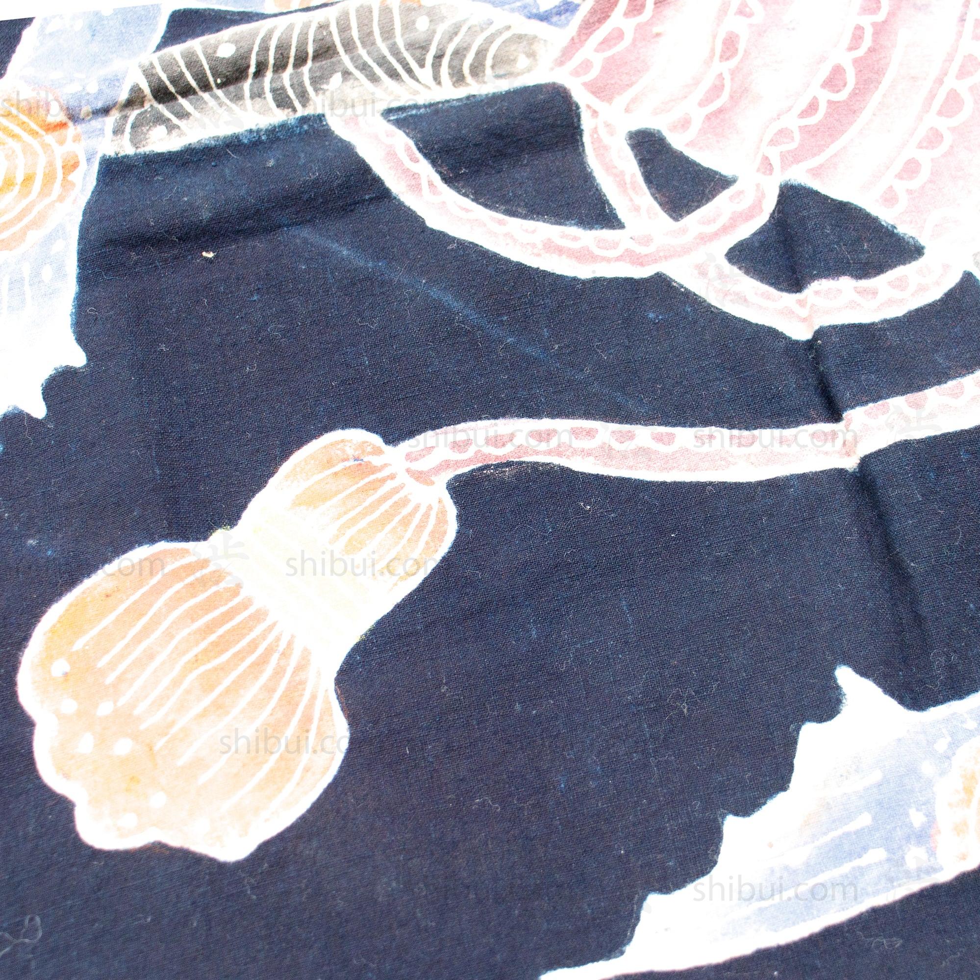 Tsutsugaki Furoshiki with Noshi Pattern