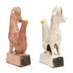Pair of Ceramic Inari Foxes