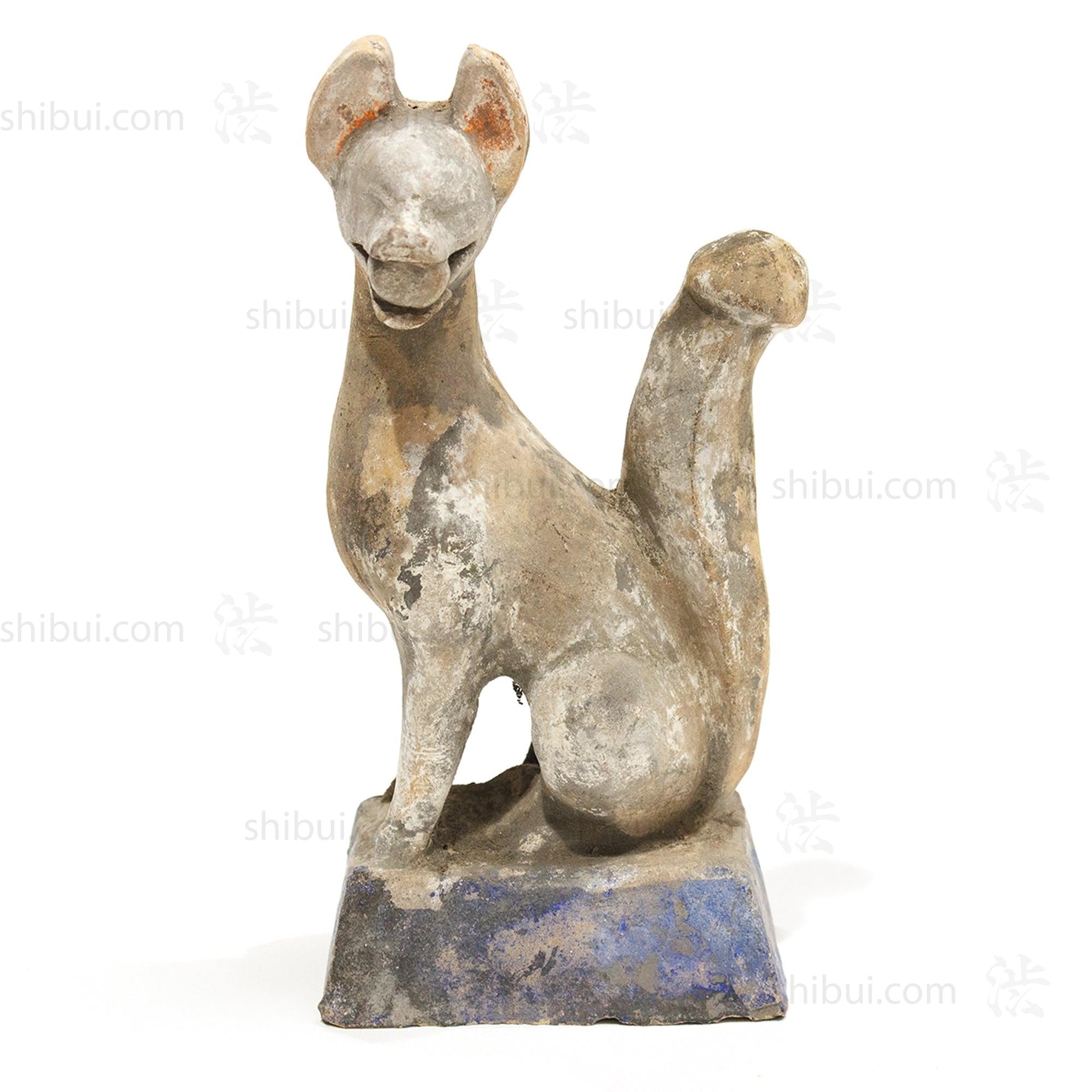 Pair of Ceramic Inari Foxes