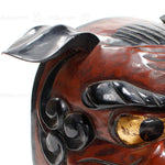 Vintage Lacquered Shishi Lion Head Dance Mask