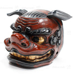 Vintage Lacquered Shishi Lion Head Dance Mask