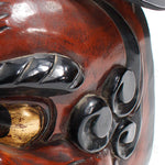 Vintage Lacquered Shishi Lion Head Dance Mask