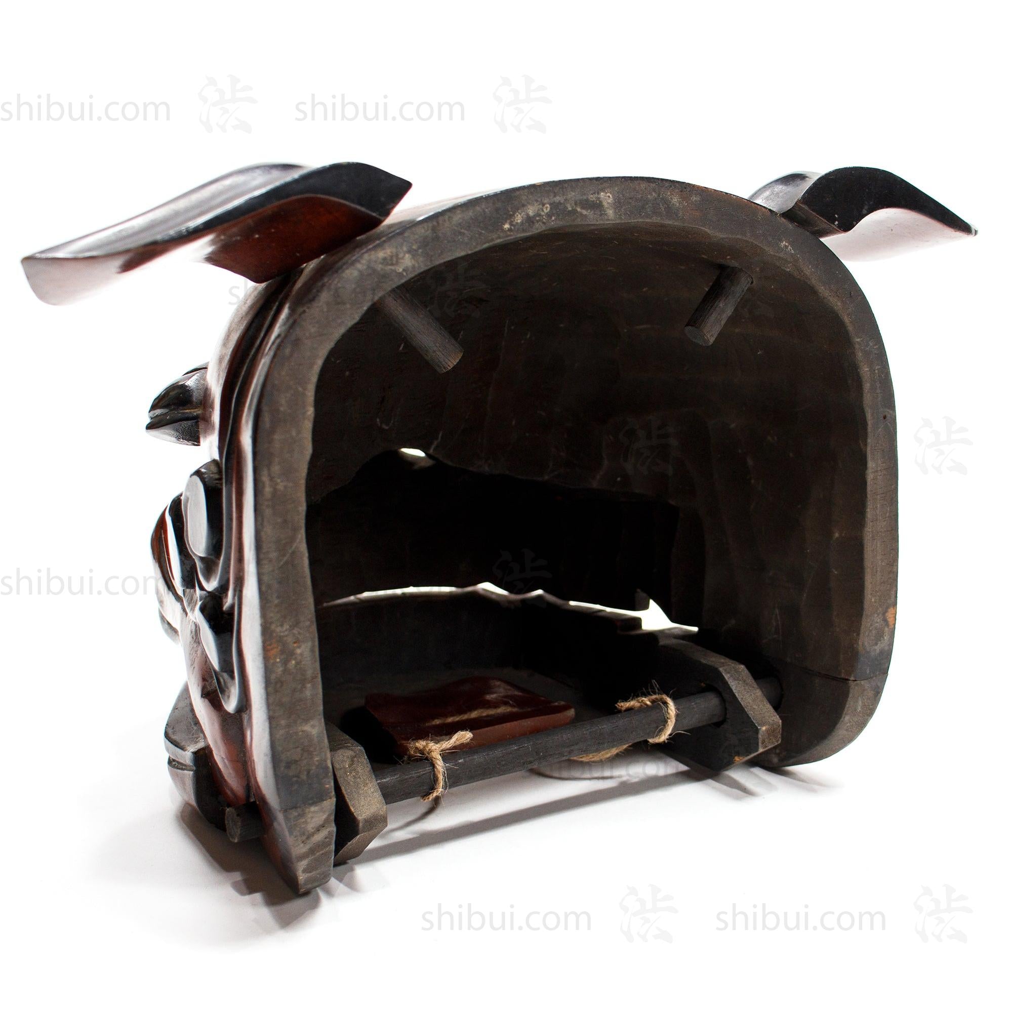 Vintage Lacquered Shishi Lion Head Dance Mask