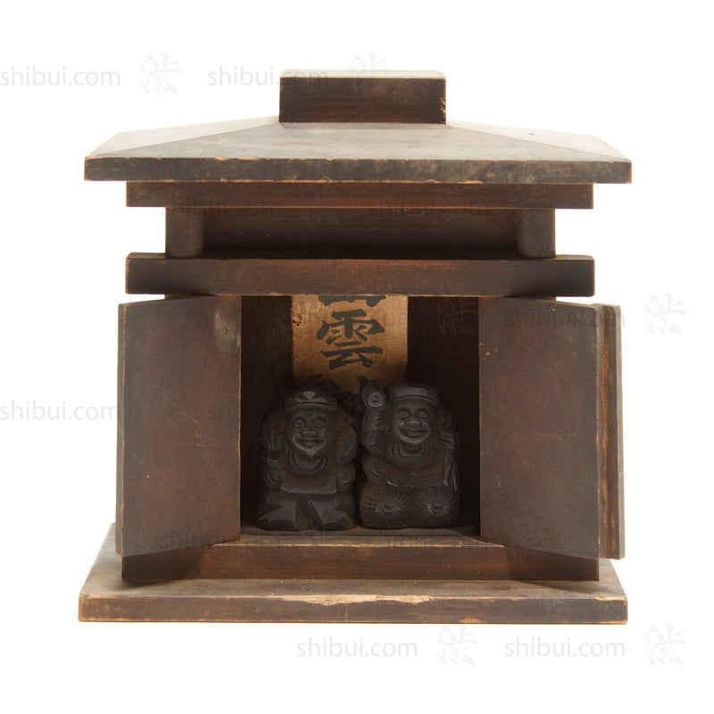 Kamidana Shrine with Daikoku and Ebisu