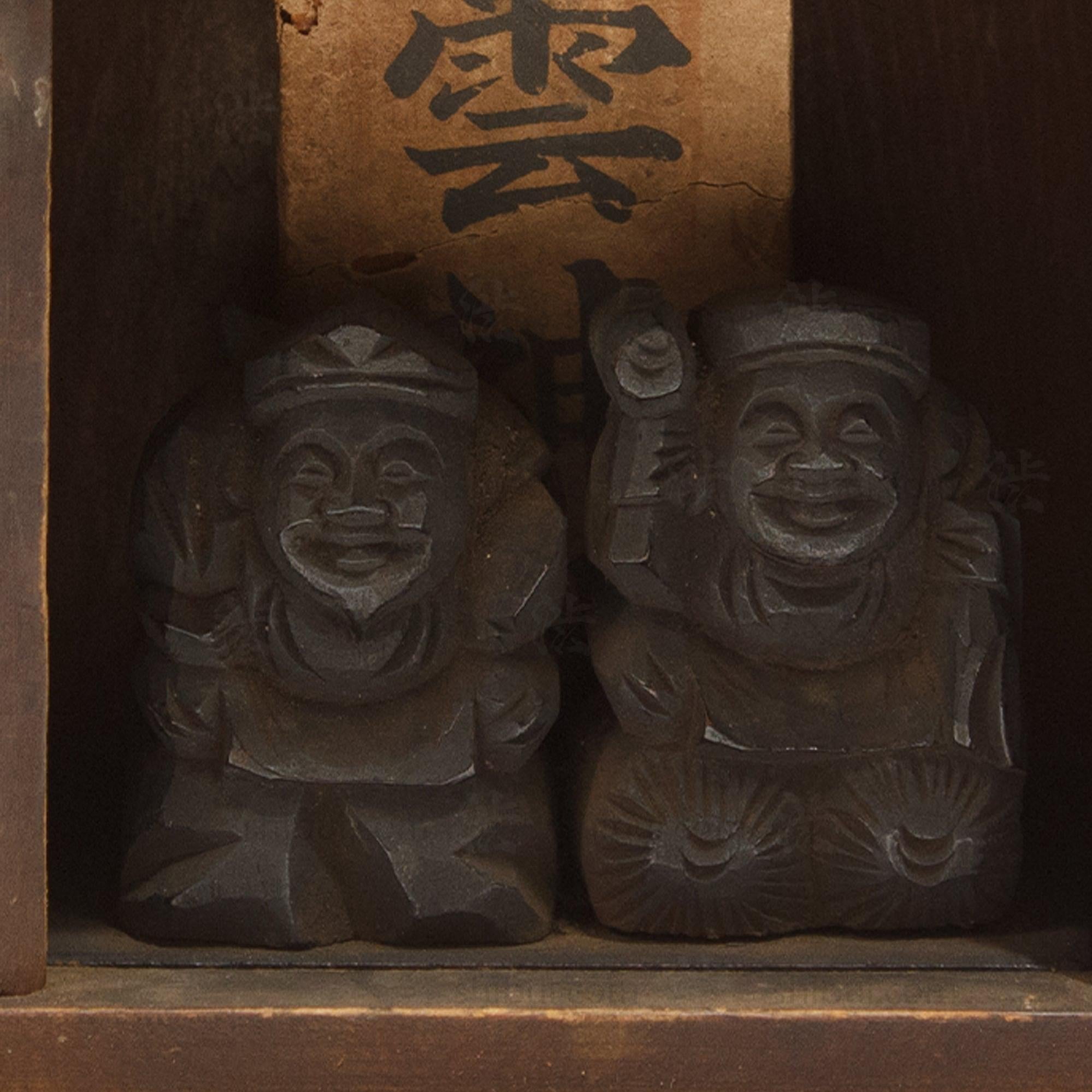 Kamidana Shrine with Daikoku and Ebisu